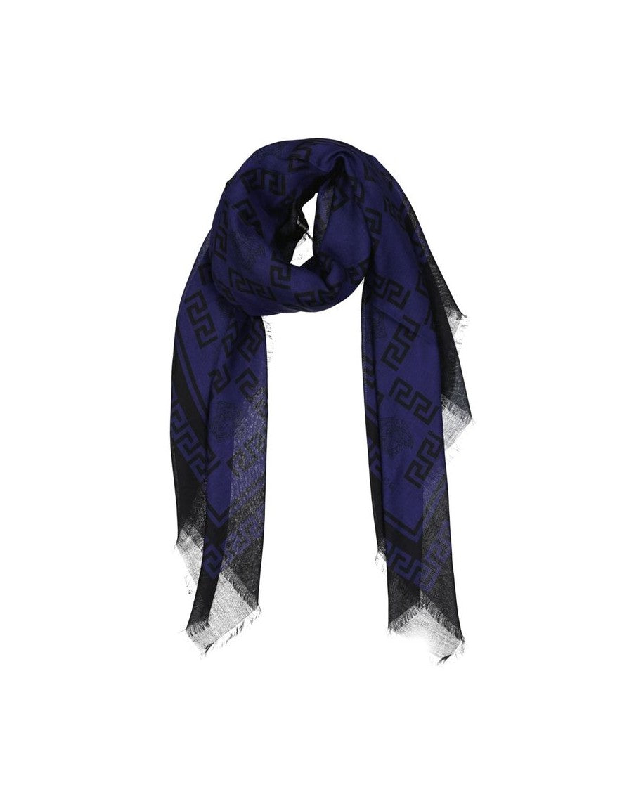 Versace Blue Modal Scarf Glam Steals