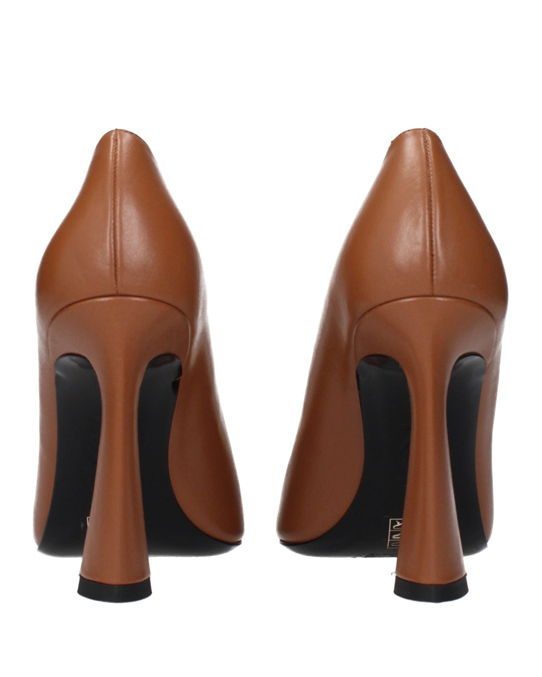 Versace Brown Leather High Heel Pumps Glam Steals