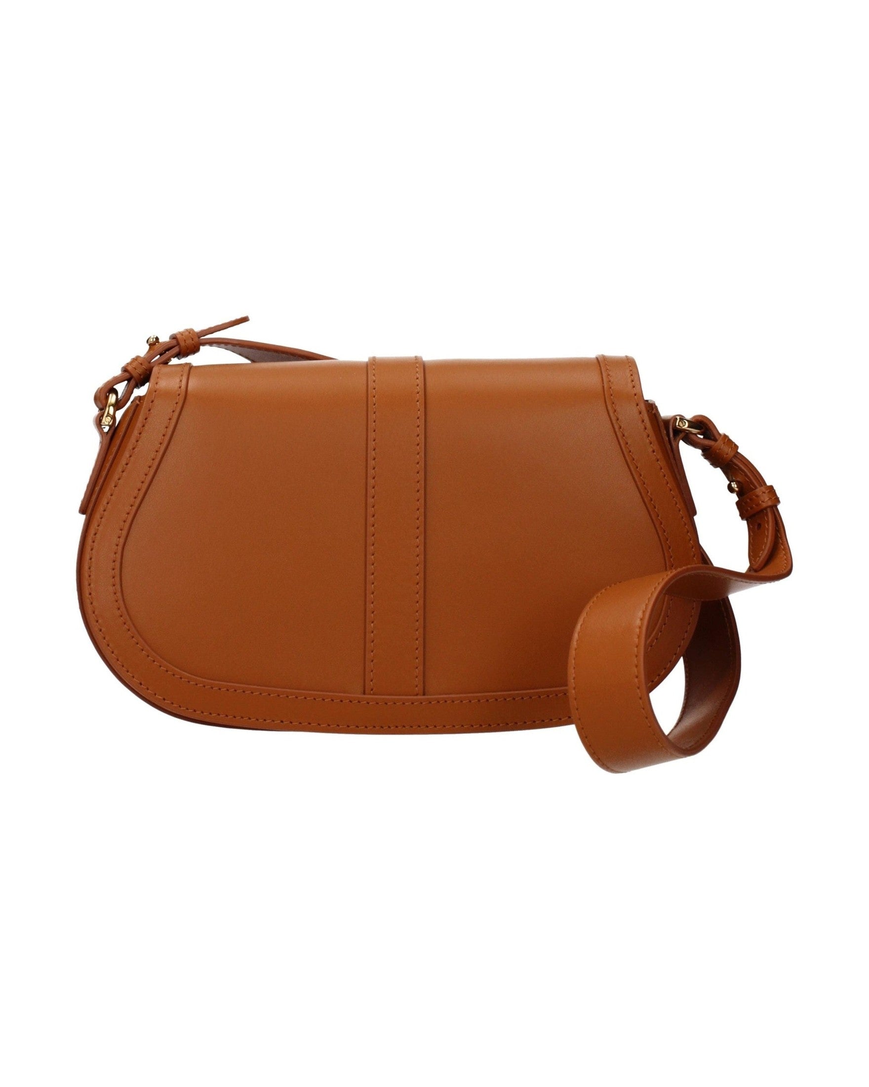 Versace Brown Leather Shoulder Bag Glam Steals