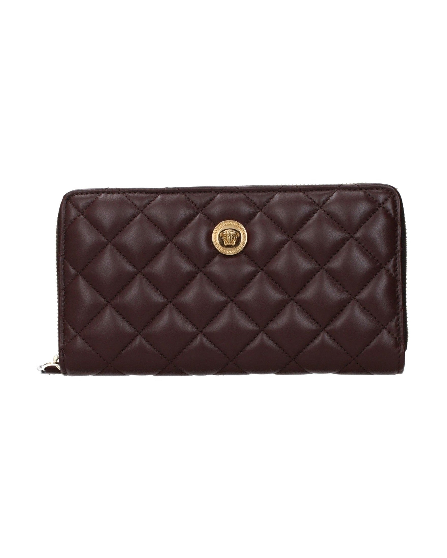 Versace Brown Leather Wallet Glam Steals