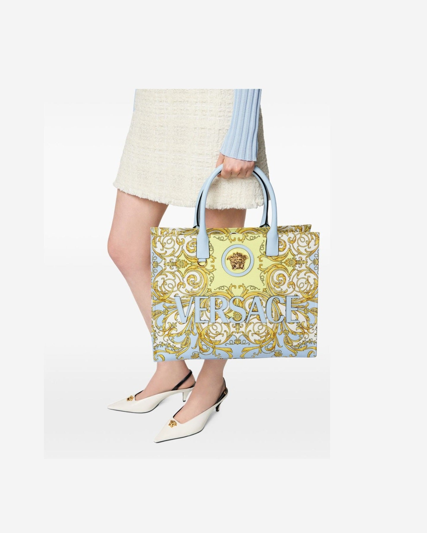 Versace Clear Blue Bag Shopper