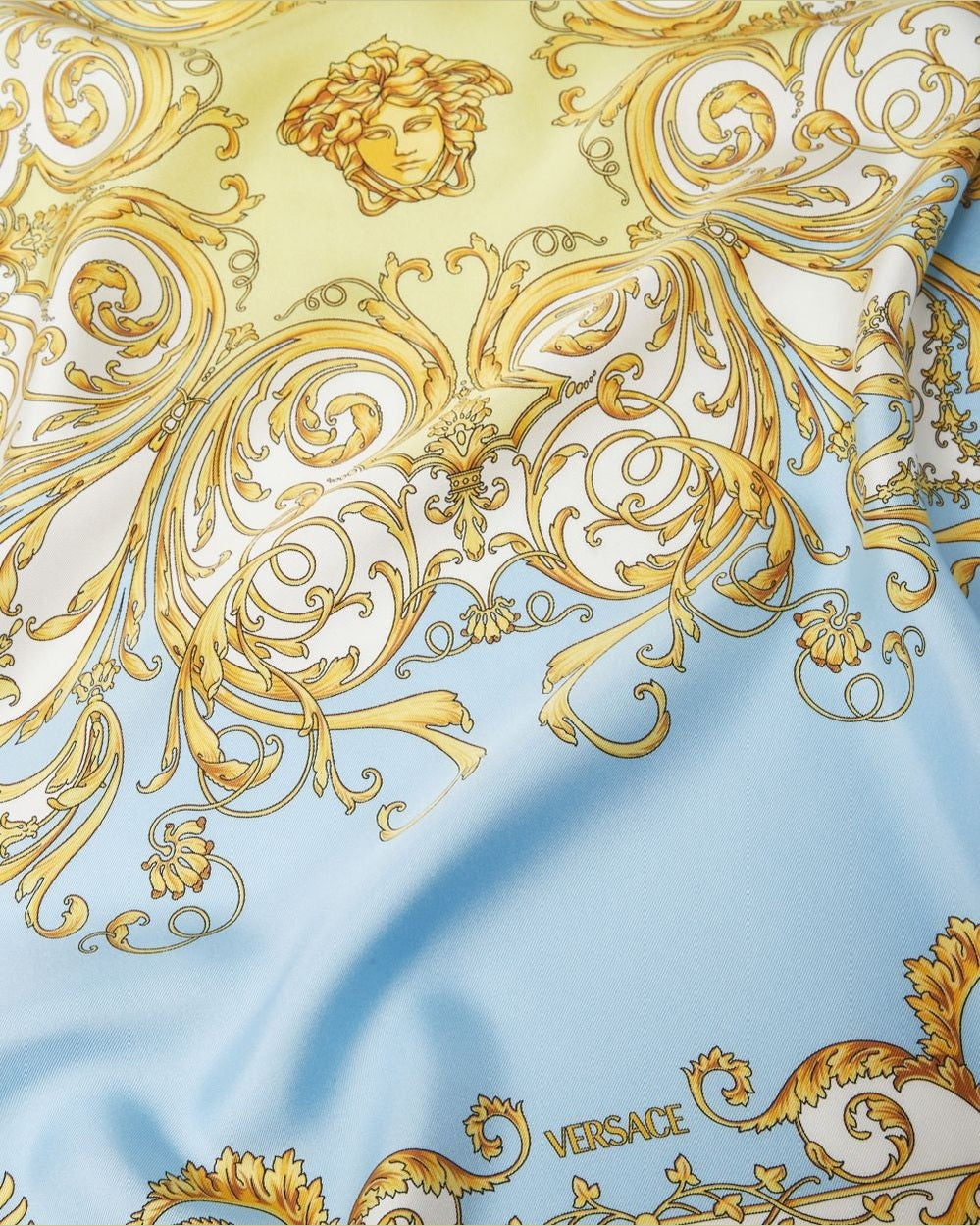 Versace Clear Blue Scarf Scarves Hats & Gloves
