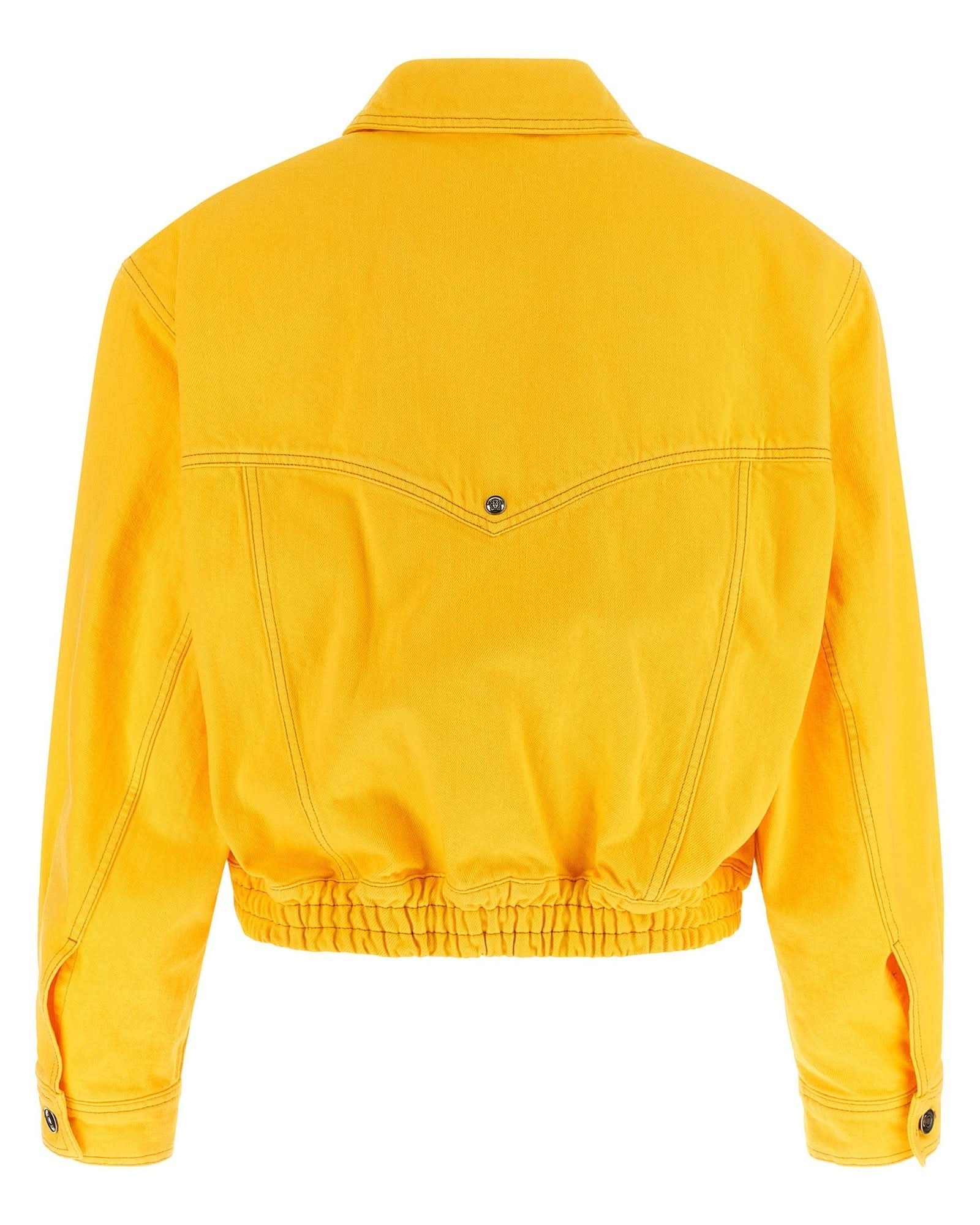Versace Denim Over Bluson Jacket Glam Steals