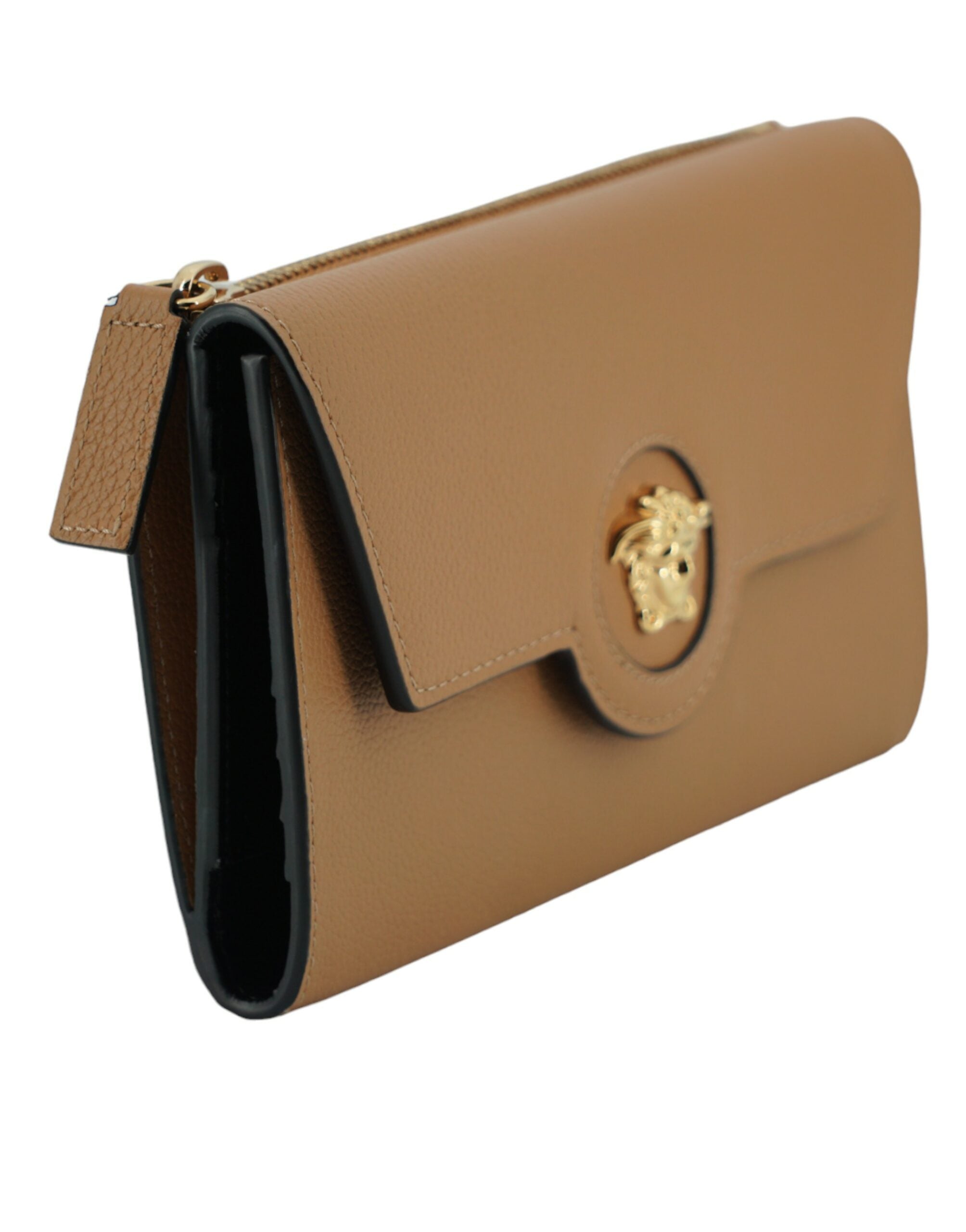 Versace Elegant Calf Leather Wallet With Medusa Logo Glam Steals