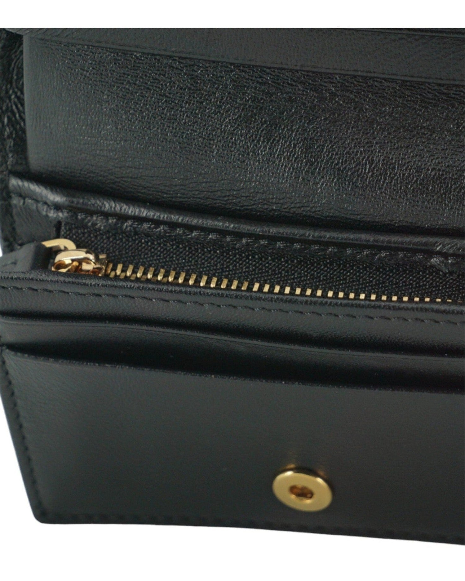 Versace Elegant Compact Leather Wallet Brown Glam Steals