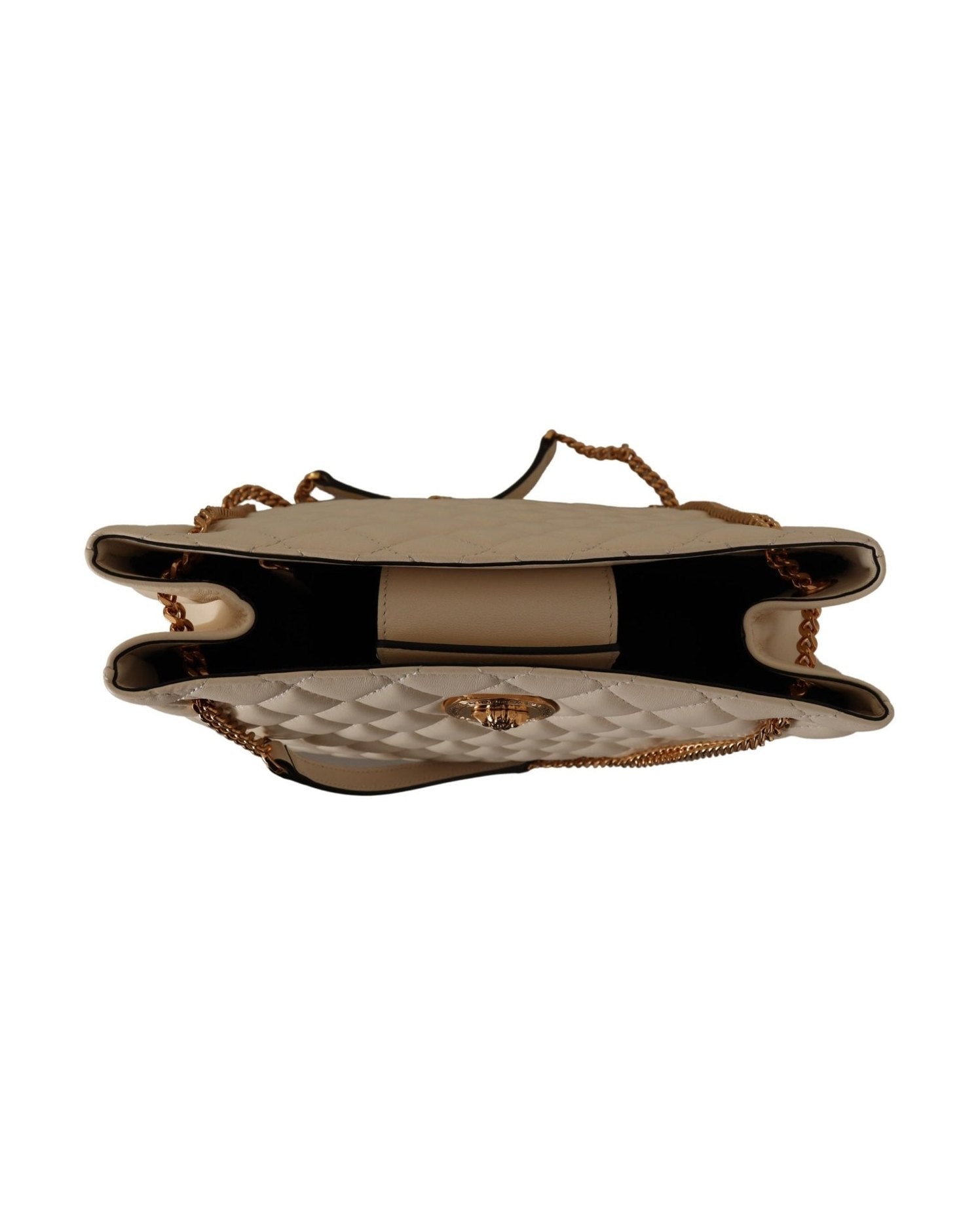 Versace Elegant Quilted Nappa Leather Tote Glam Steals