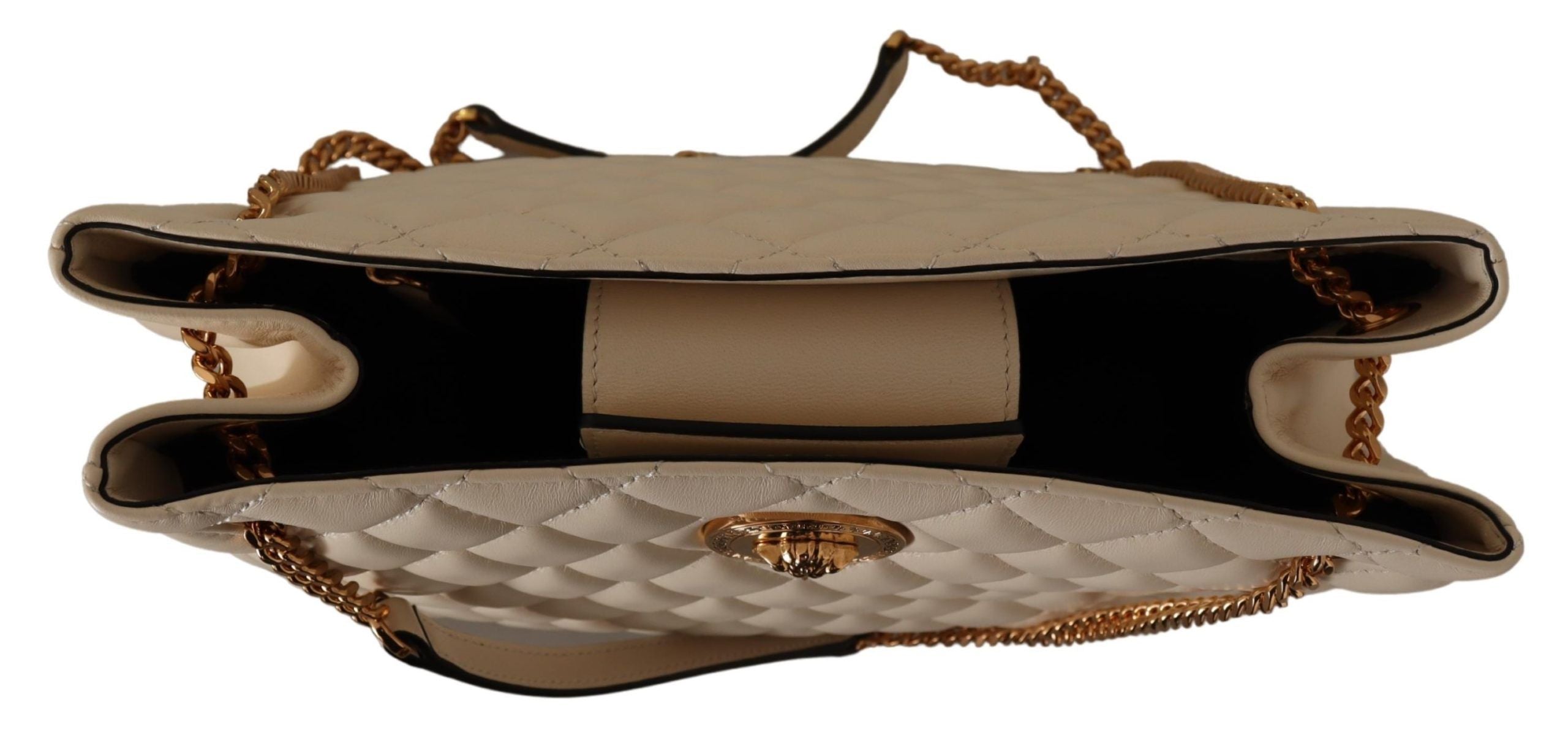 Versace Elegant Quilted Nappa Leather Tote Glam Steals