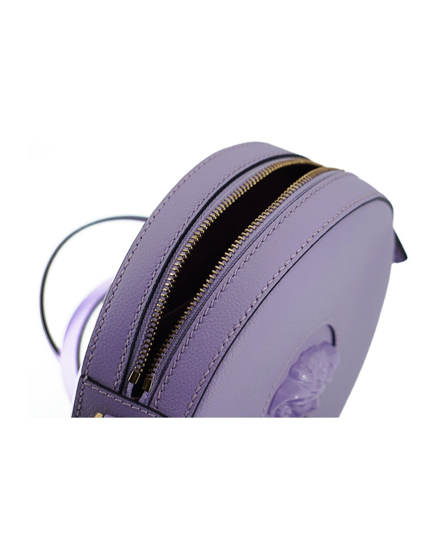 Versace Elegant Round Shoulder Purple Bag Glam Steals