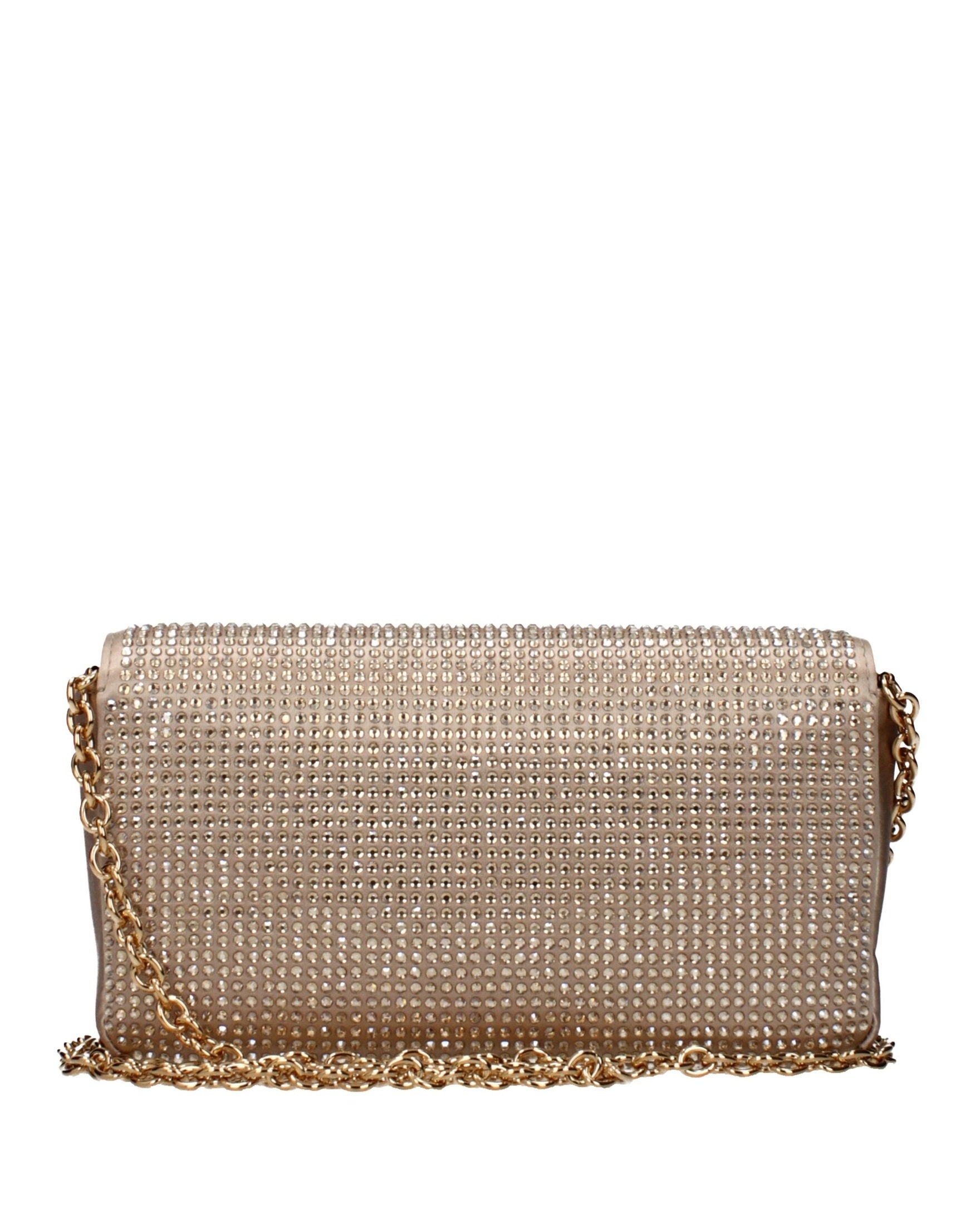 Versace Gold Satin Clutch Bag Glam Steals
