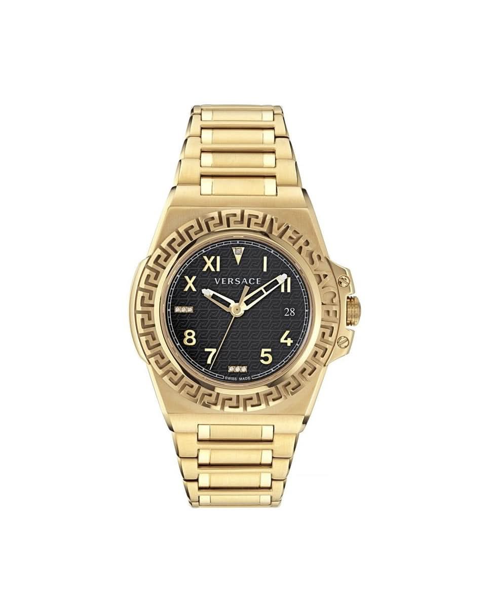 Versace Gold Stainless Steel Dress Watch