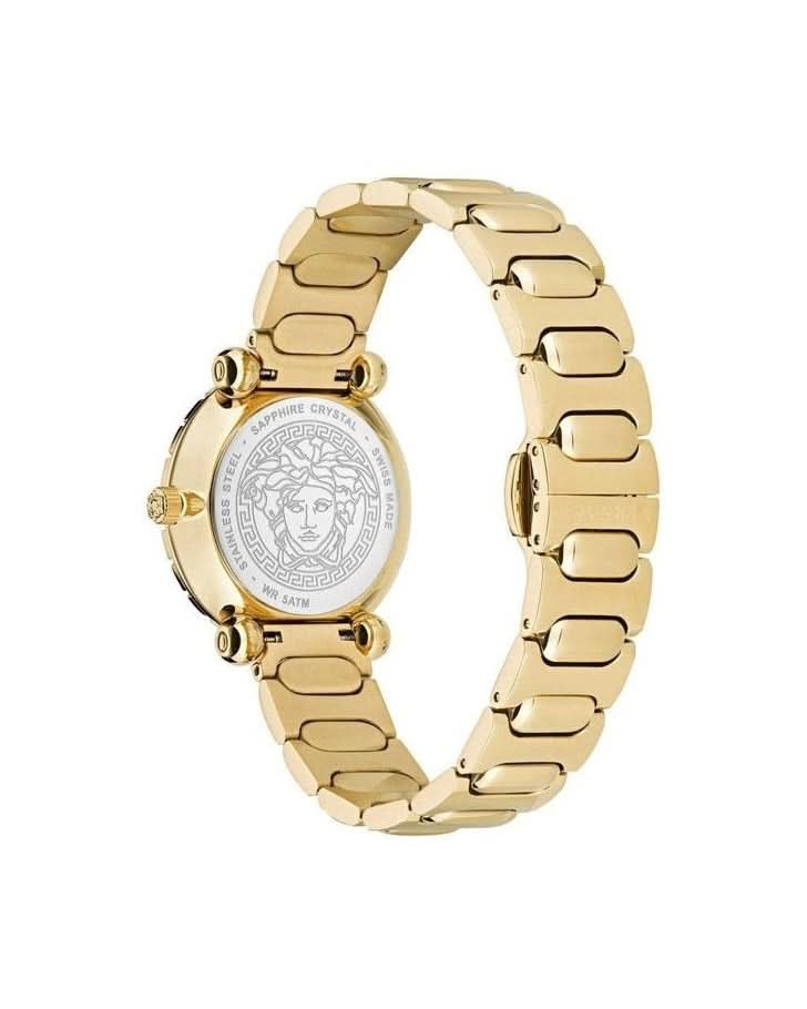 Versace Gold Stainless Steel Dress Watch