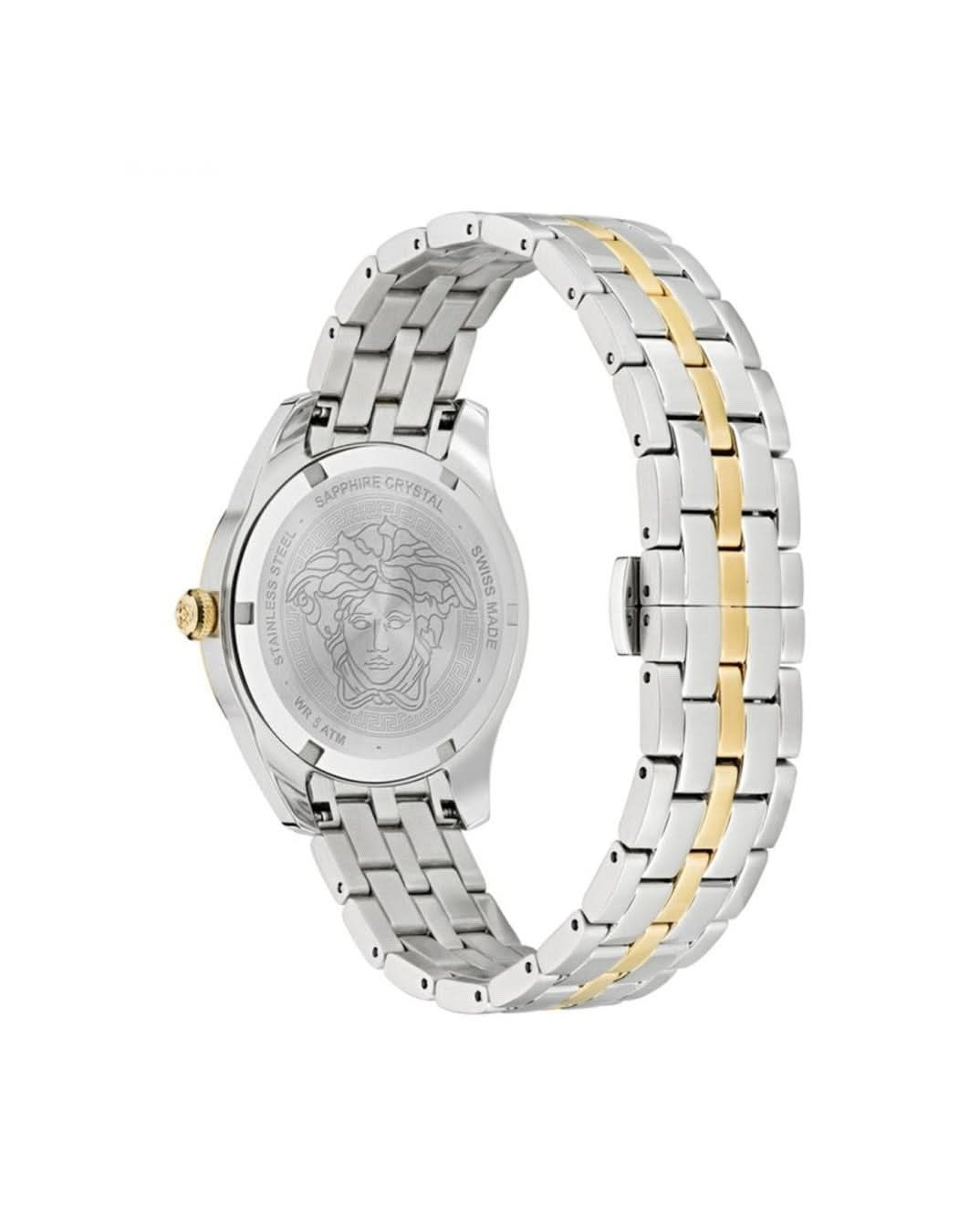 Versace Gray Stainless Steel Dress Watch