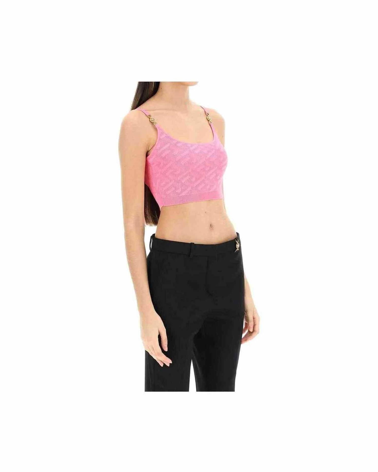 Versace La Greca Cropped Top Glam Steals