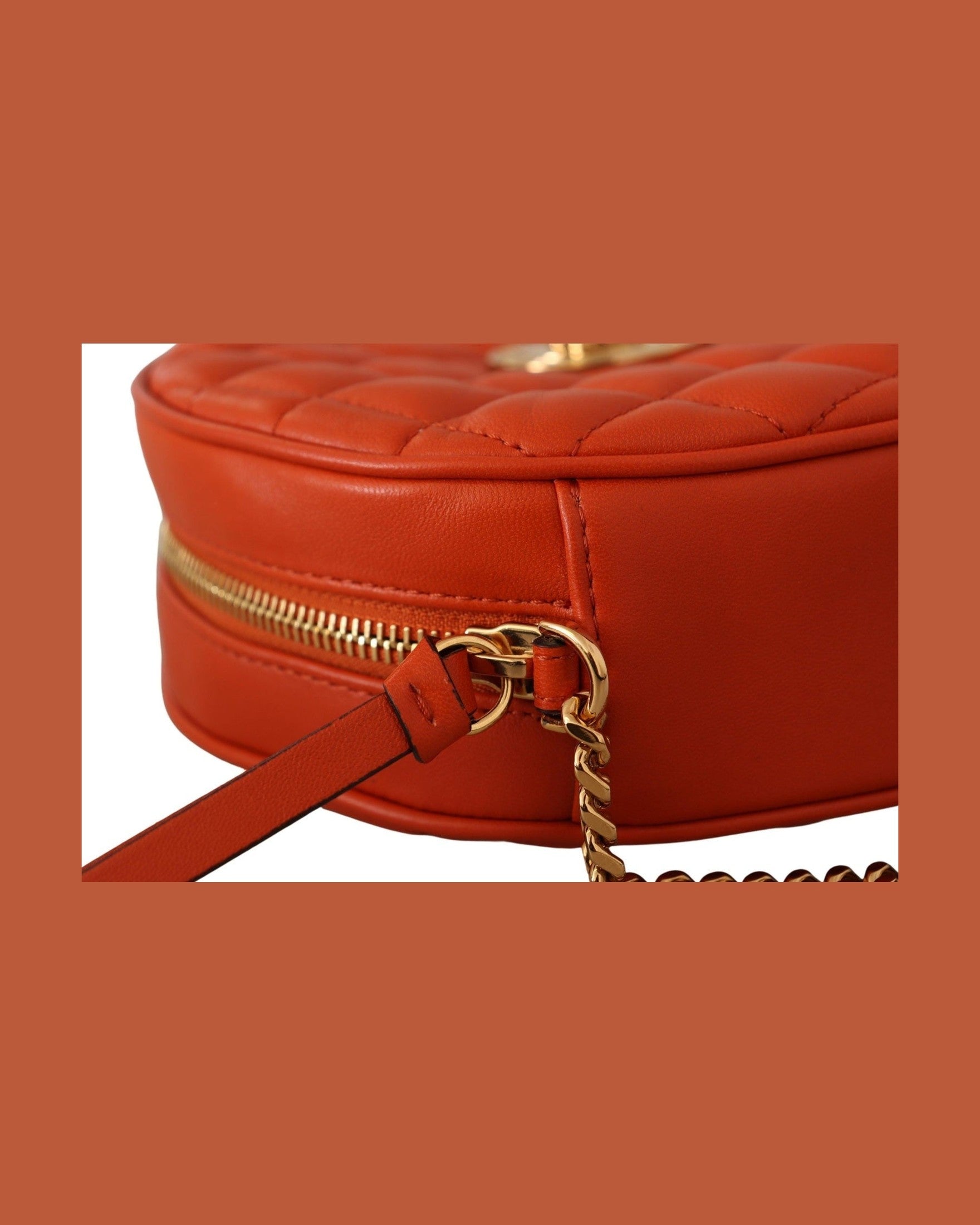 Versace Leather Elegant Round Nappa Crossbody Bag Glam Steals