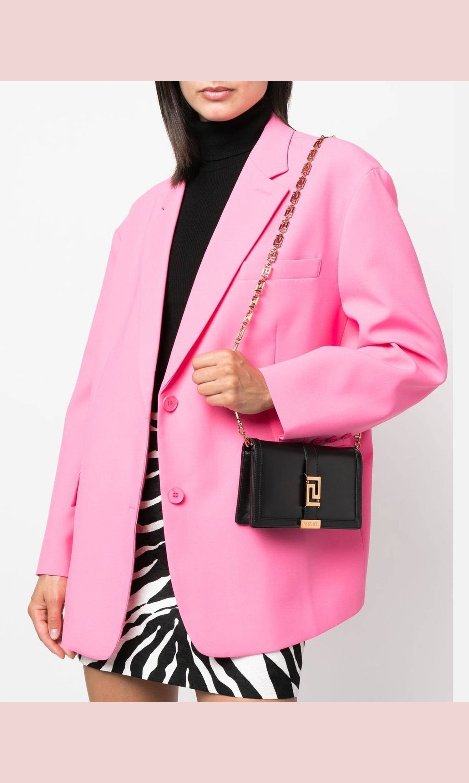 Versace Leather Greca Goddess Mini Crossbody Bag Glam Steals
