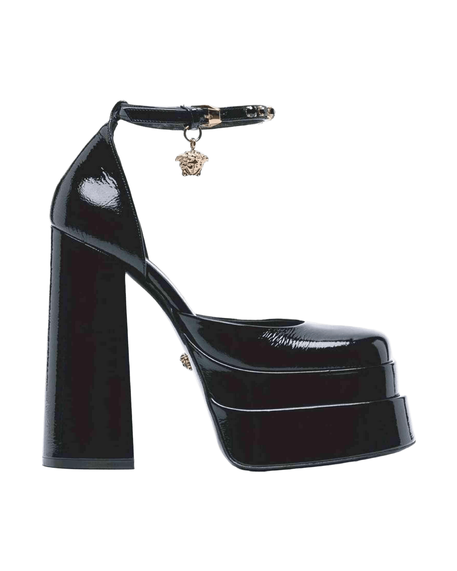 Versace Leather Platform Sandals Glam Steals