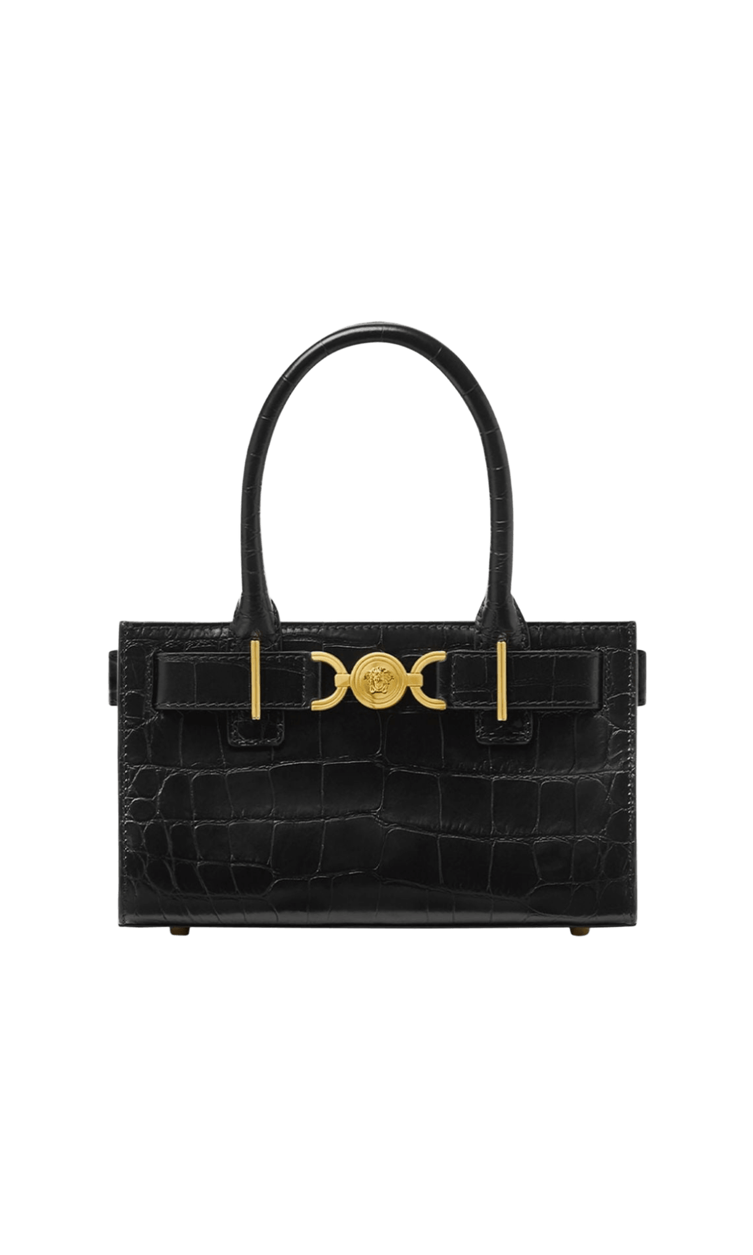 Versace Medusa 95 Croc Effect Tote Bag Glam Steals