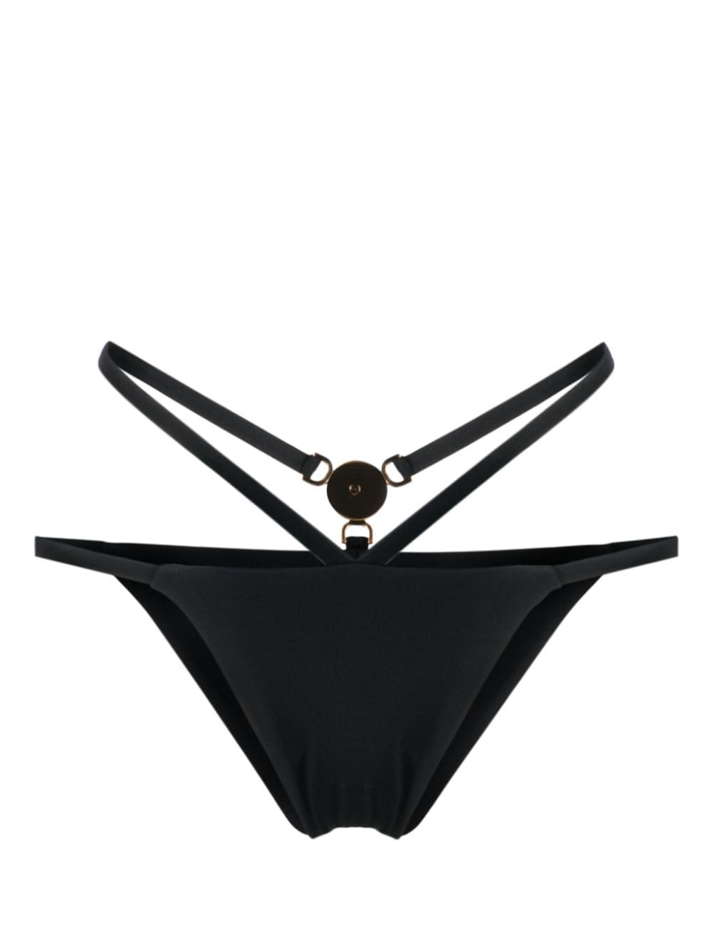 Versace Medusa Plaque Strappy Bikini Bottoms Glam Steals