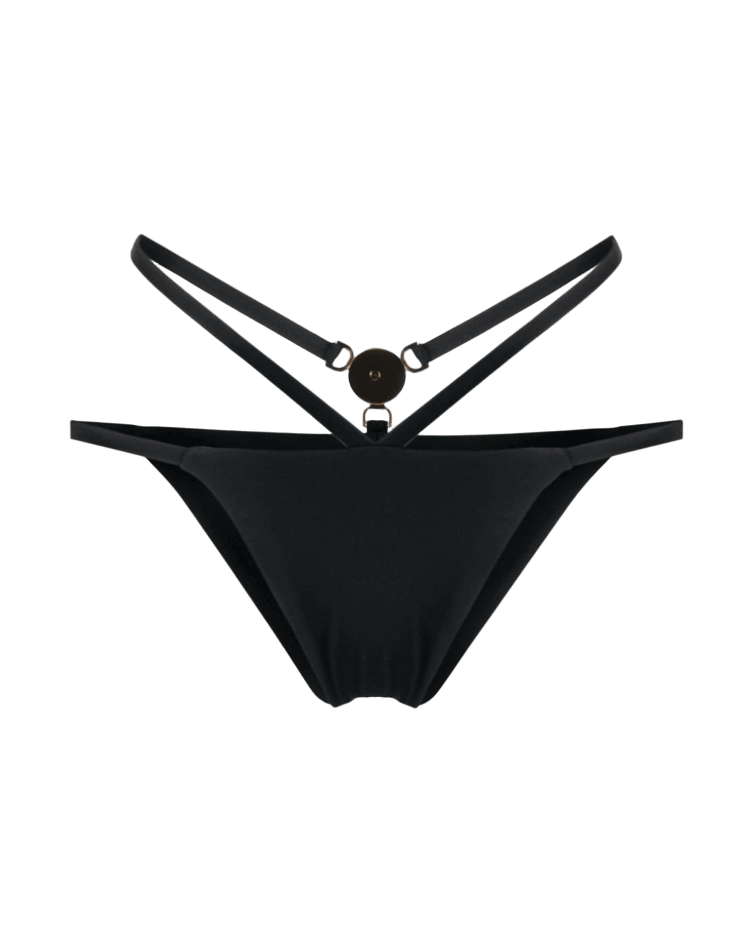 Versace Medusa Plaque Strappy Bikini Bottoms Glam Steals