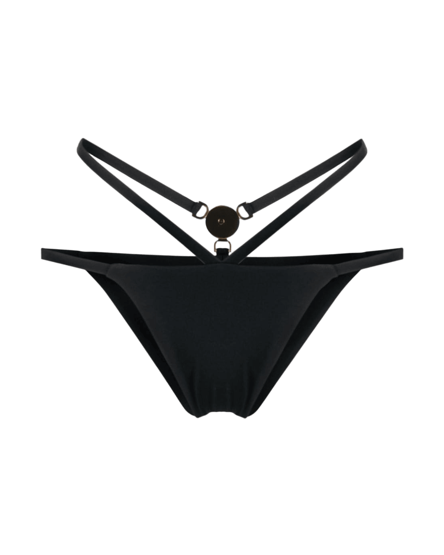Versace Medusa Plaque Strappy Bikini Bottoms Glam Steals