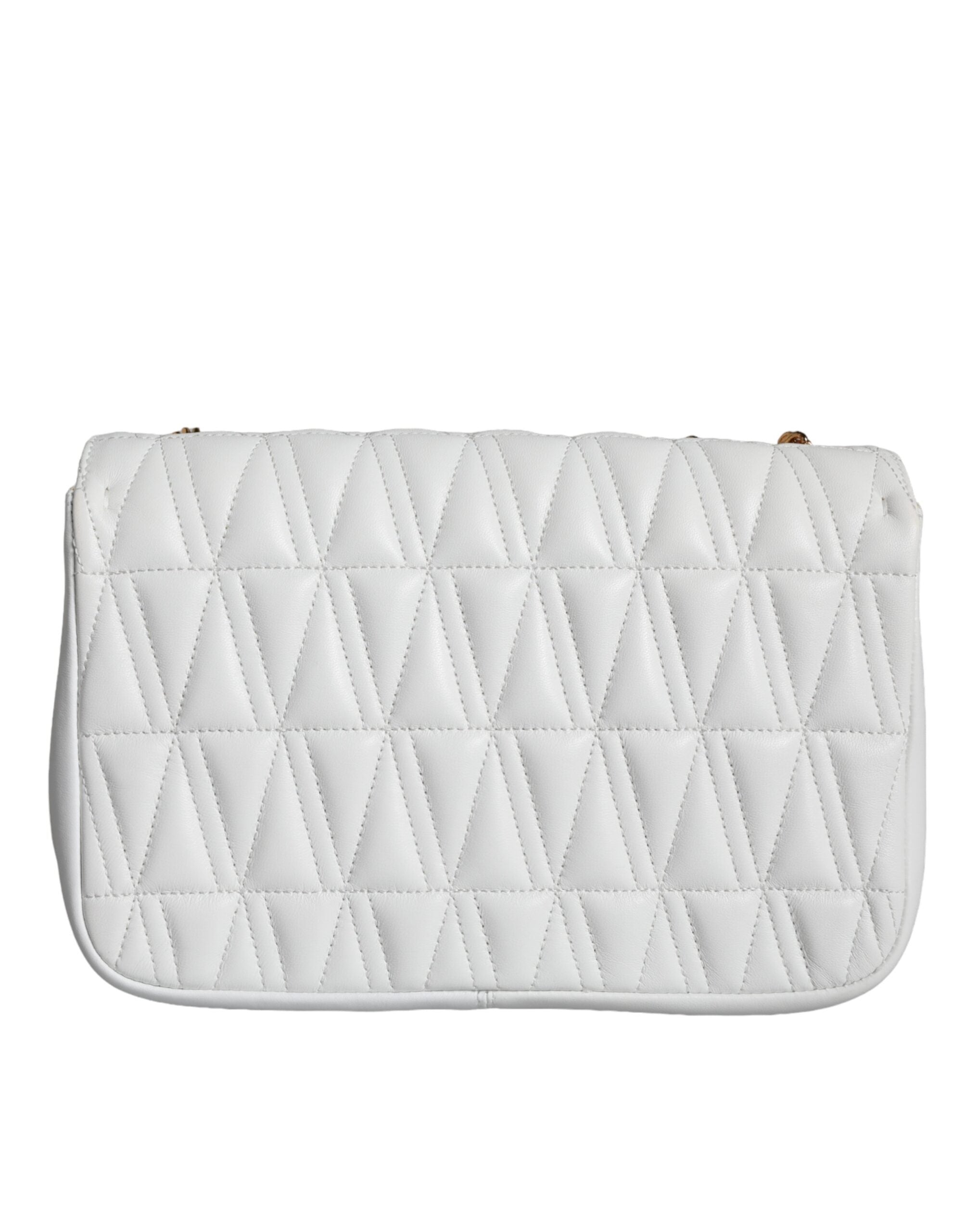 Versace Mini Nappa Leather Crossbody Shoulder White Bag Glam Steals