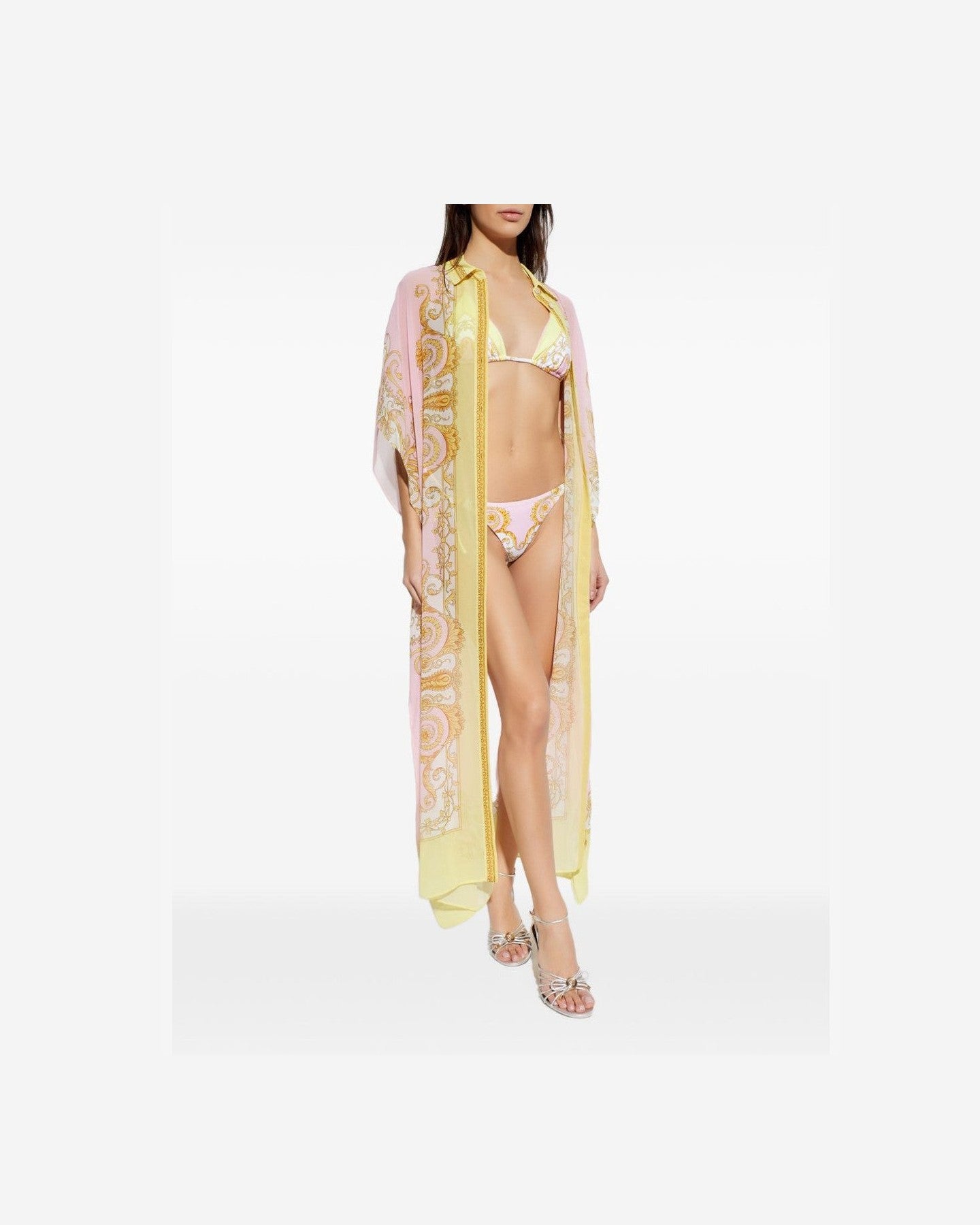 Versace Pink Bikini Bottom Beachwear & underwear