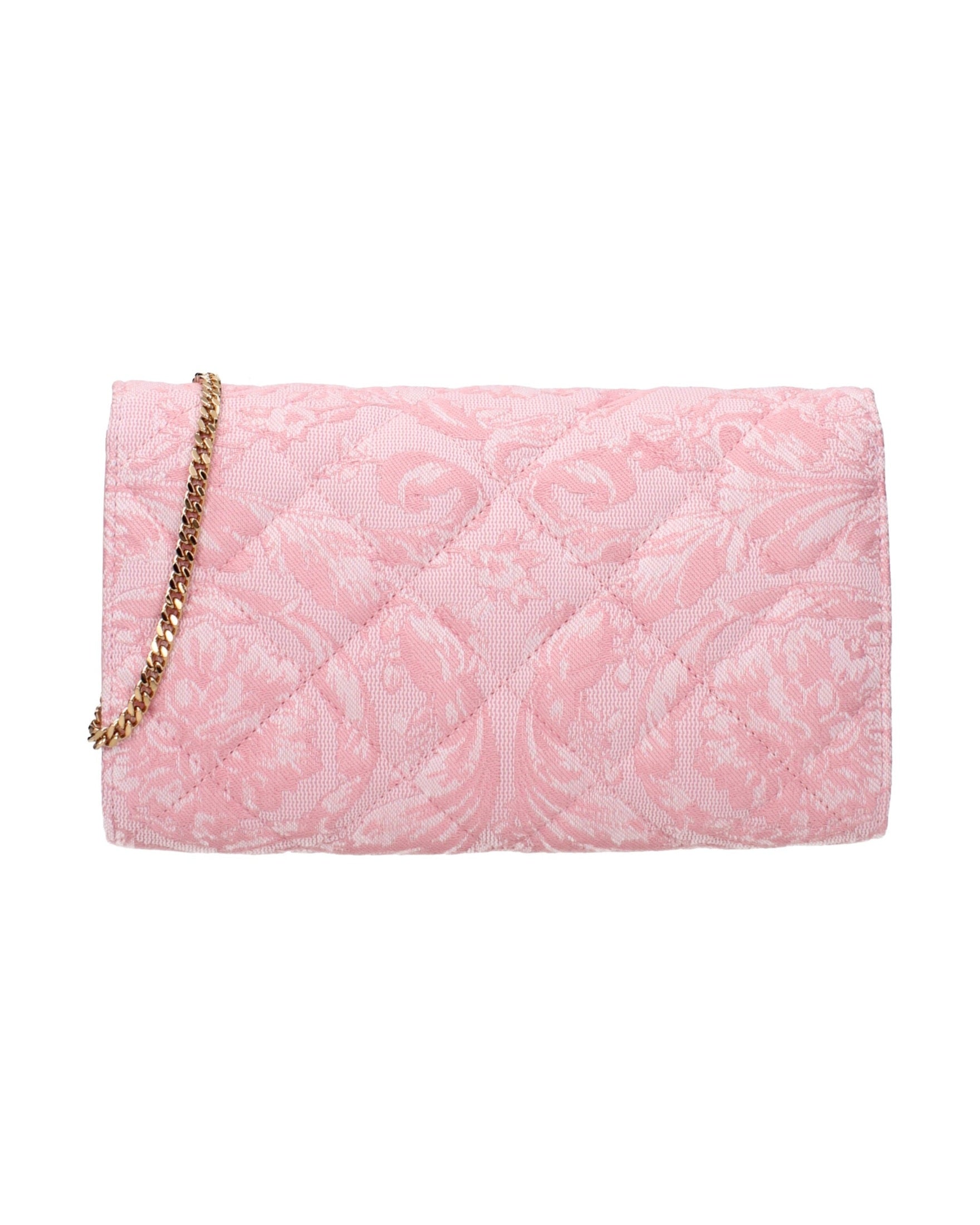 Versace Pink Fabric Clutch Bag Glam Steals