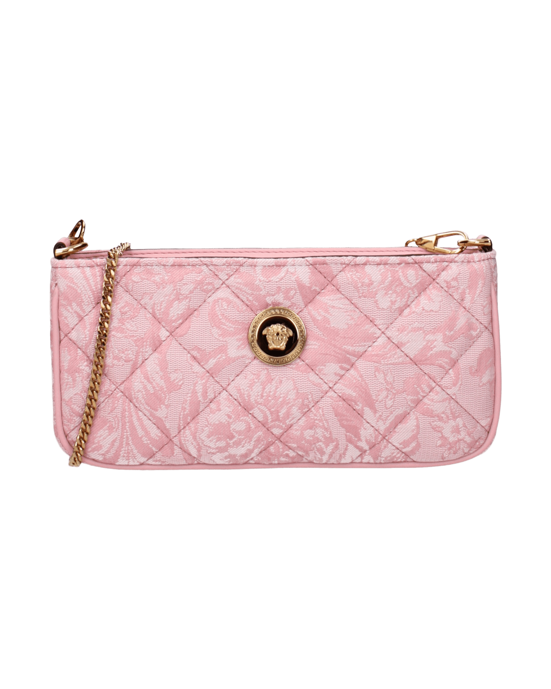 Versace Pink Fabric Crossbody Bag Glam Steals