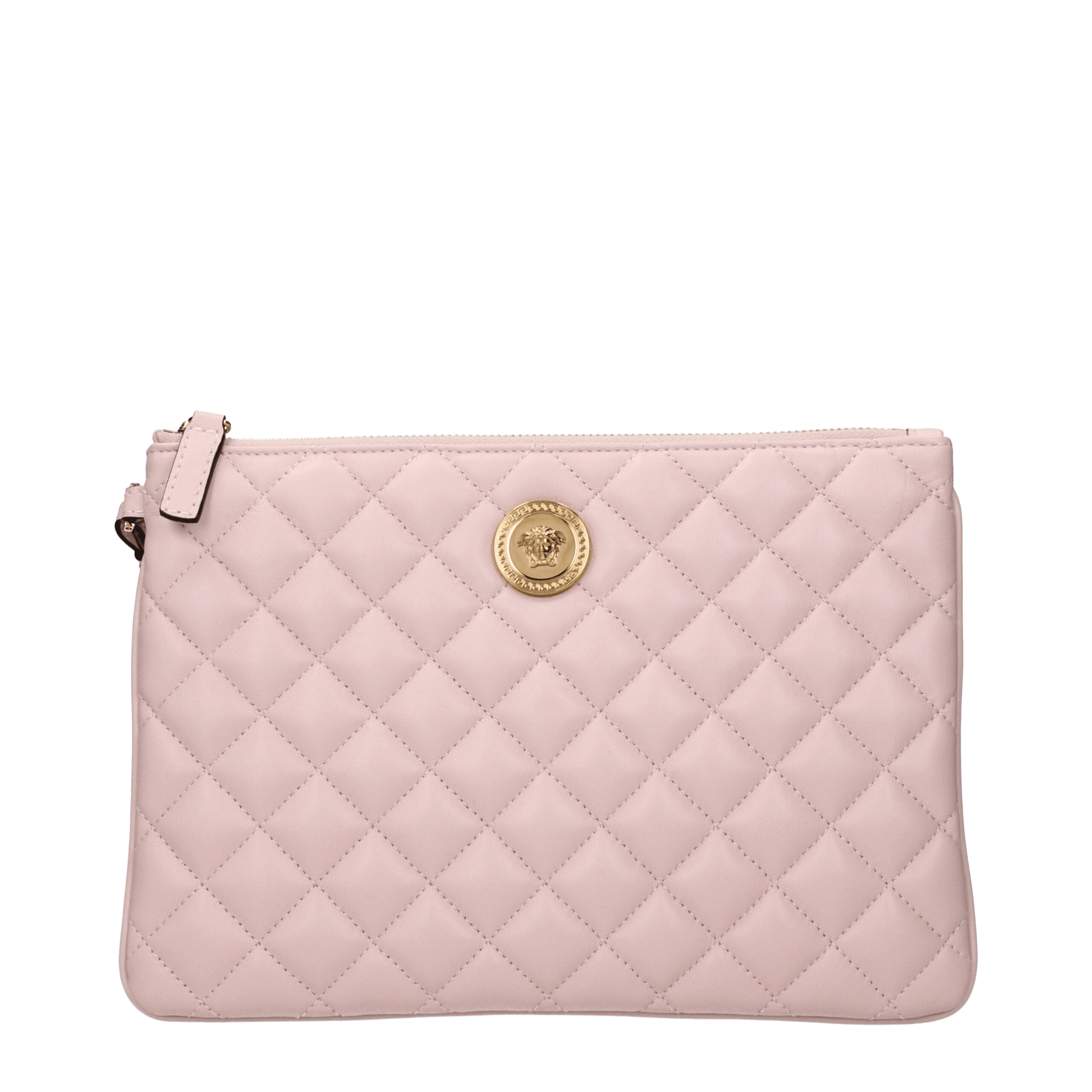 Versace Leather Pink Clutch Bags Glam Steals