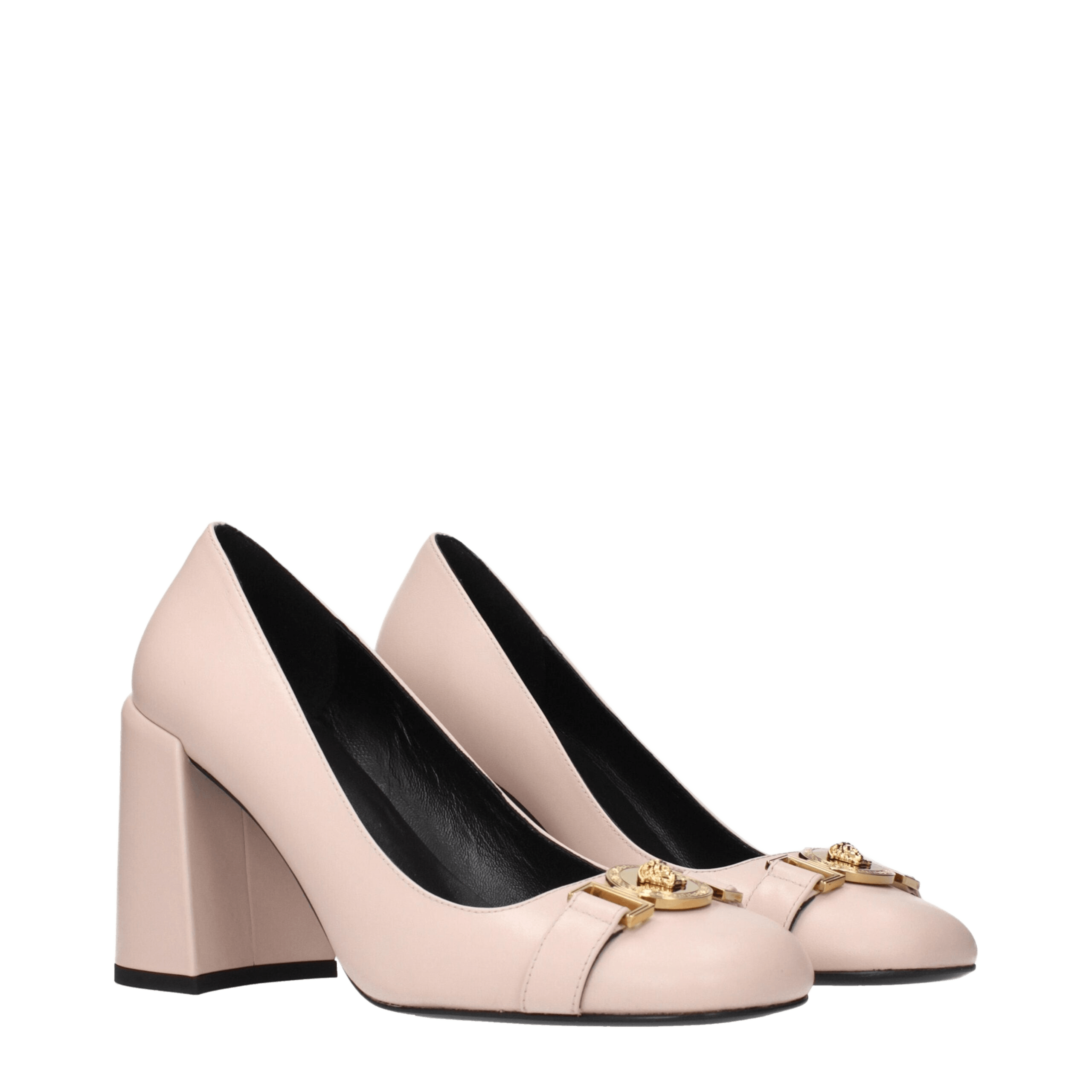 Versace Pink Leather High Heel Pumps Glam Steals