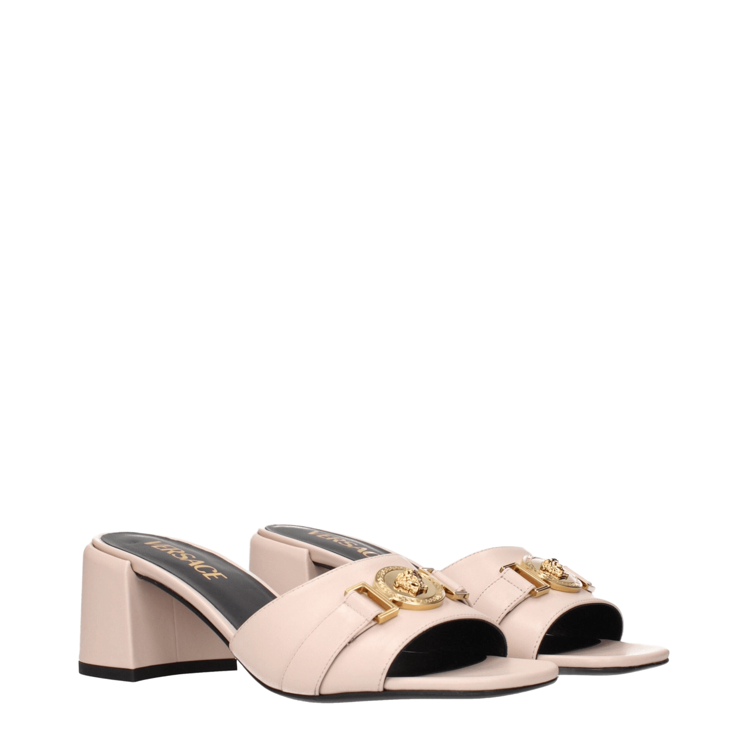 Versace Leather Pink Platforms Glam Steals