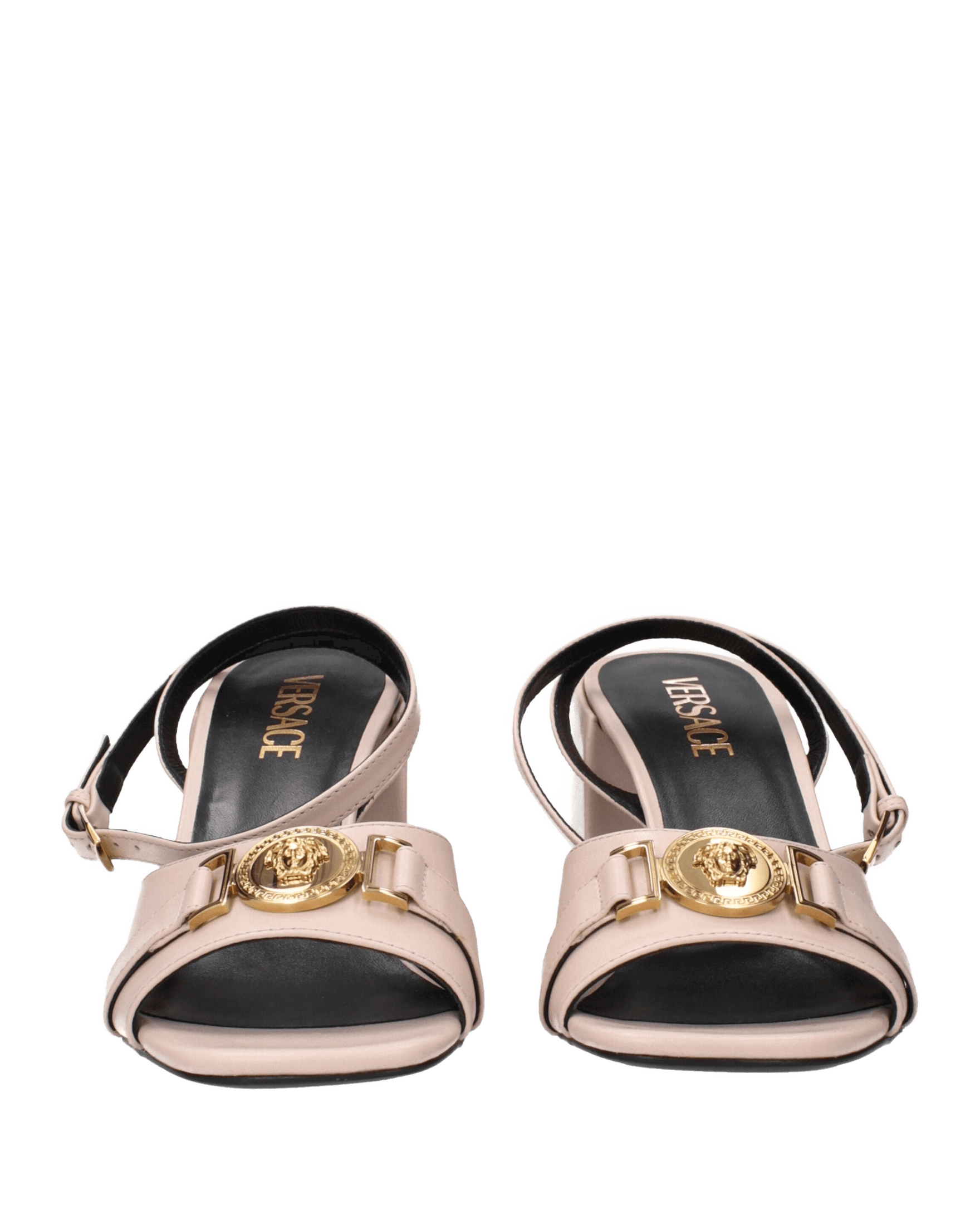 Versace Leather Pink Platforms Glam Steals