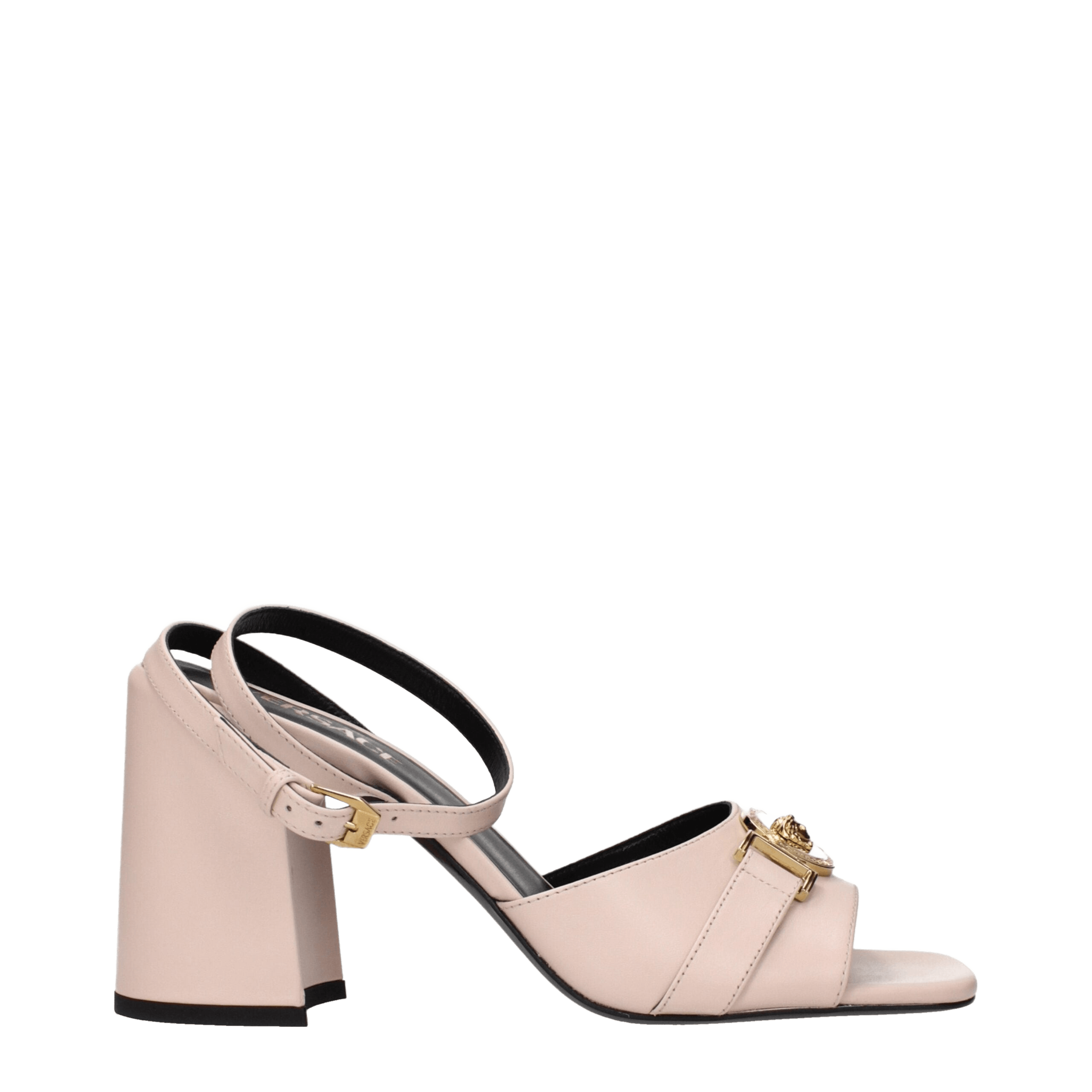 Versace Leather Pink Platforms Glam Steals