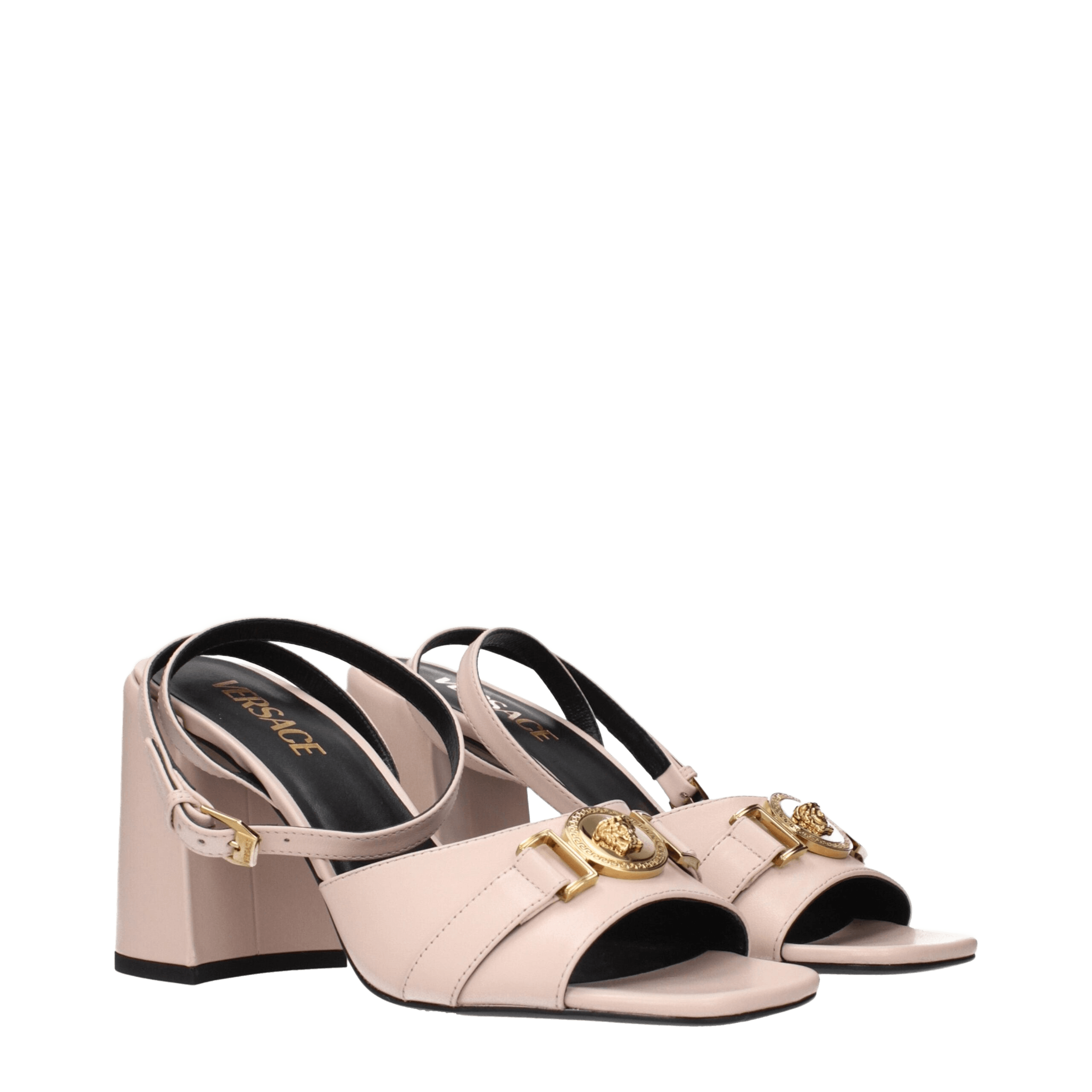 Versace Leather Pink Platforms Glam Steals