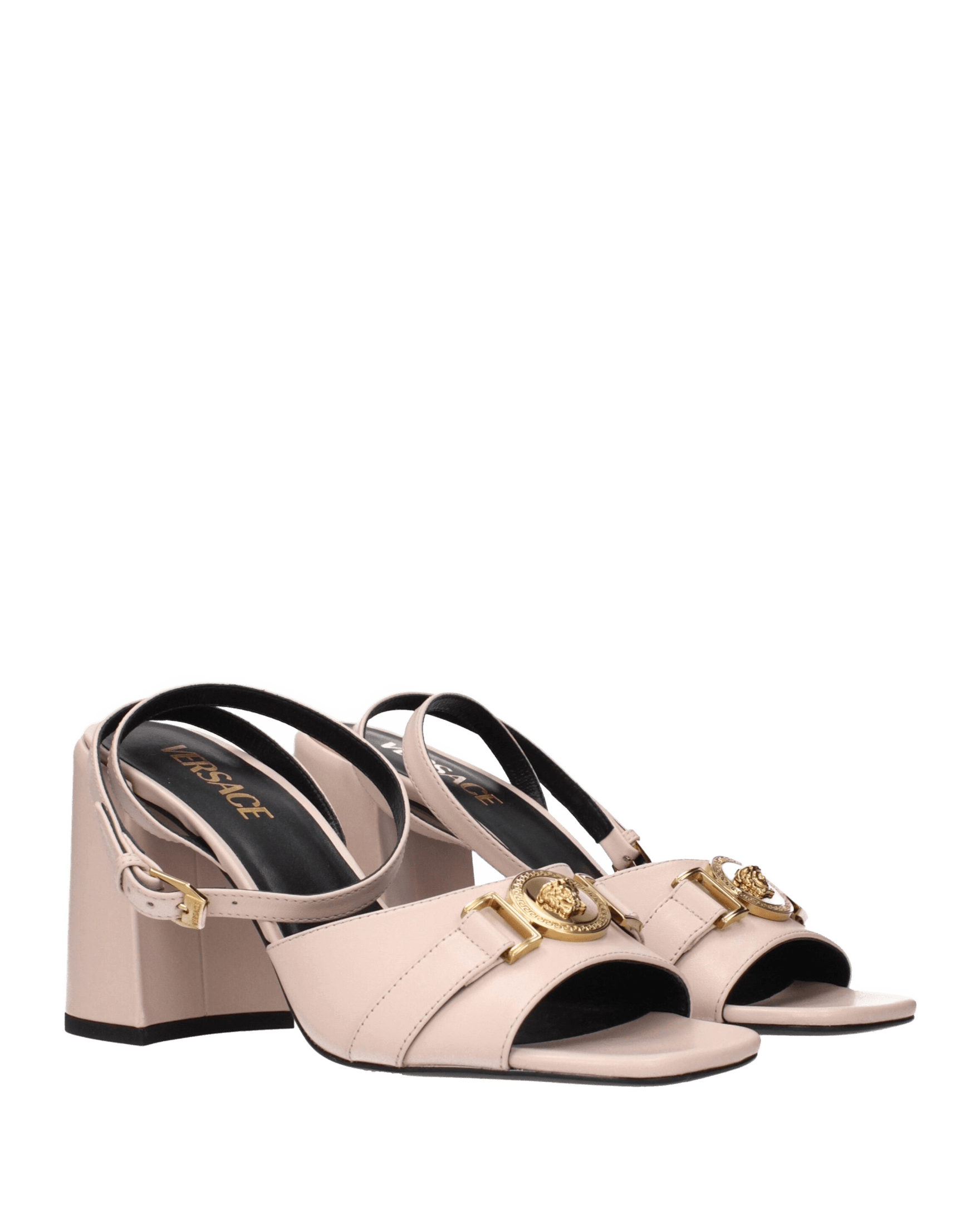 Versace Leather Pink Platforms Glam Steals