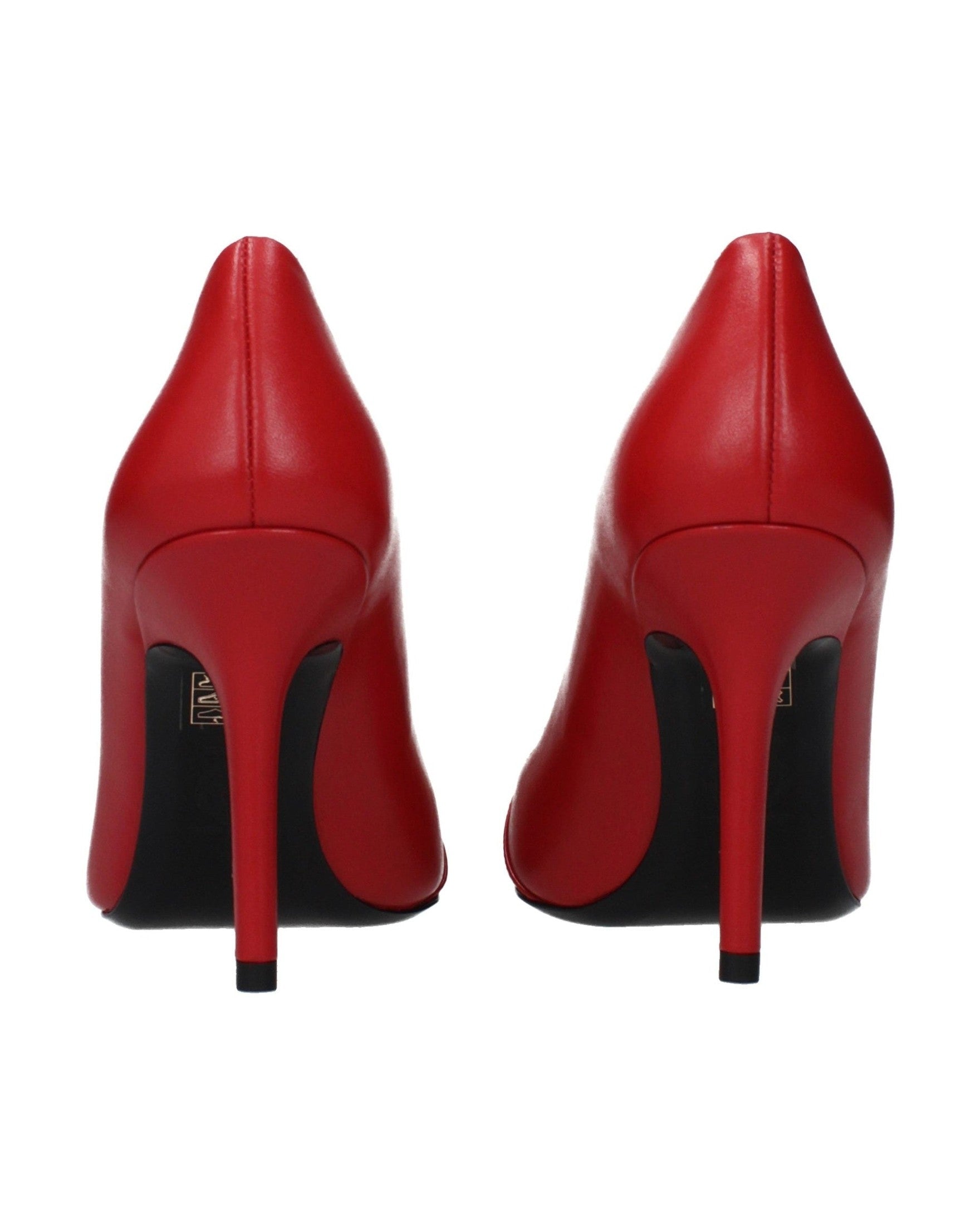 Versace Red Leather High Heel Pumps Glam Steals