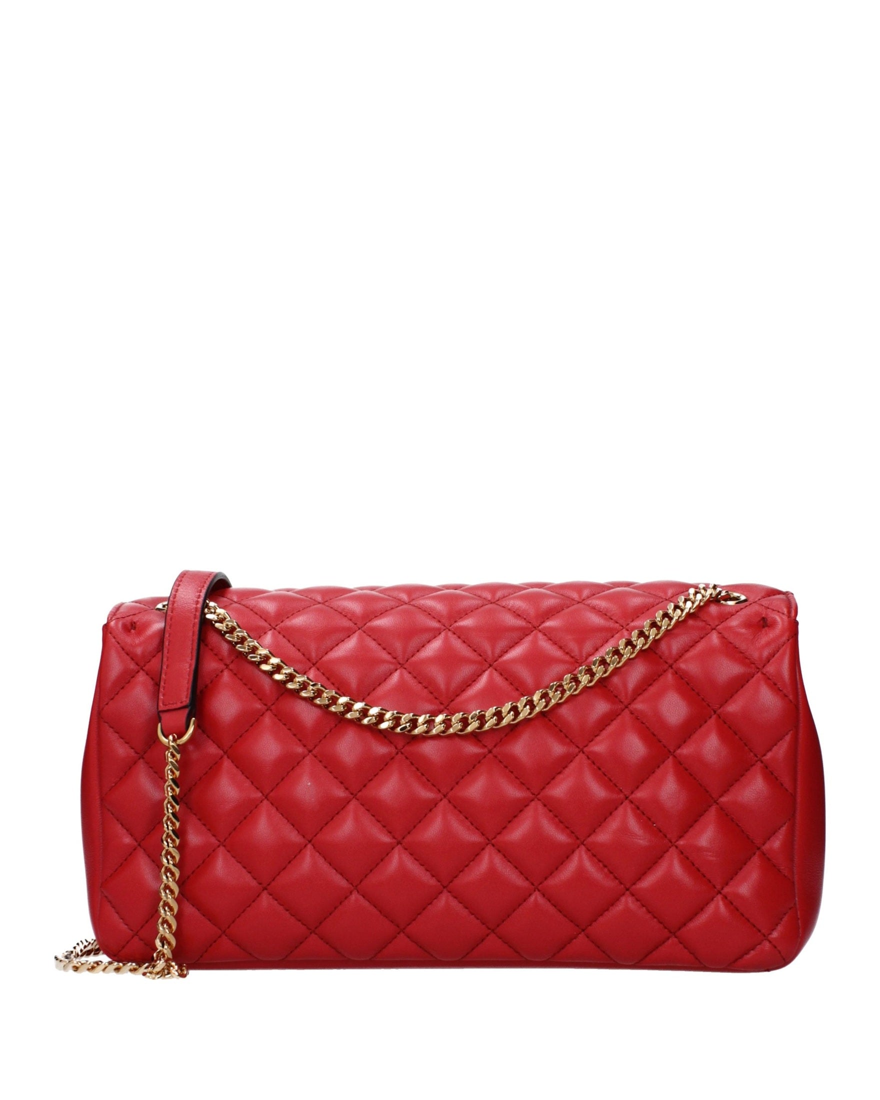 Versace Red Leather Shoulder Bag