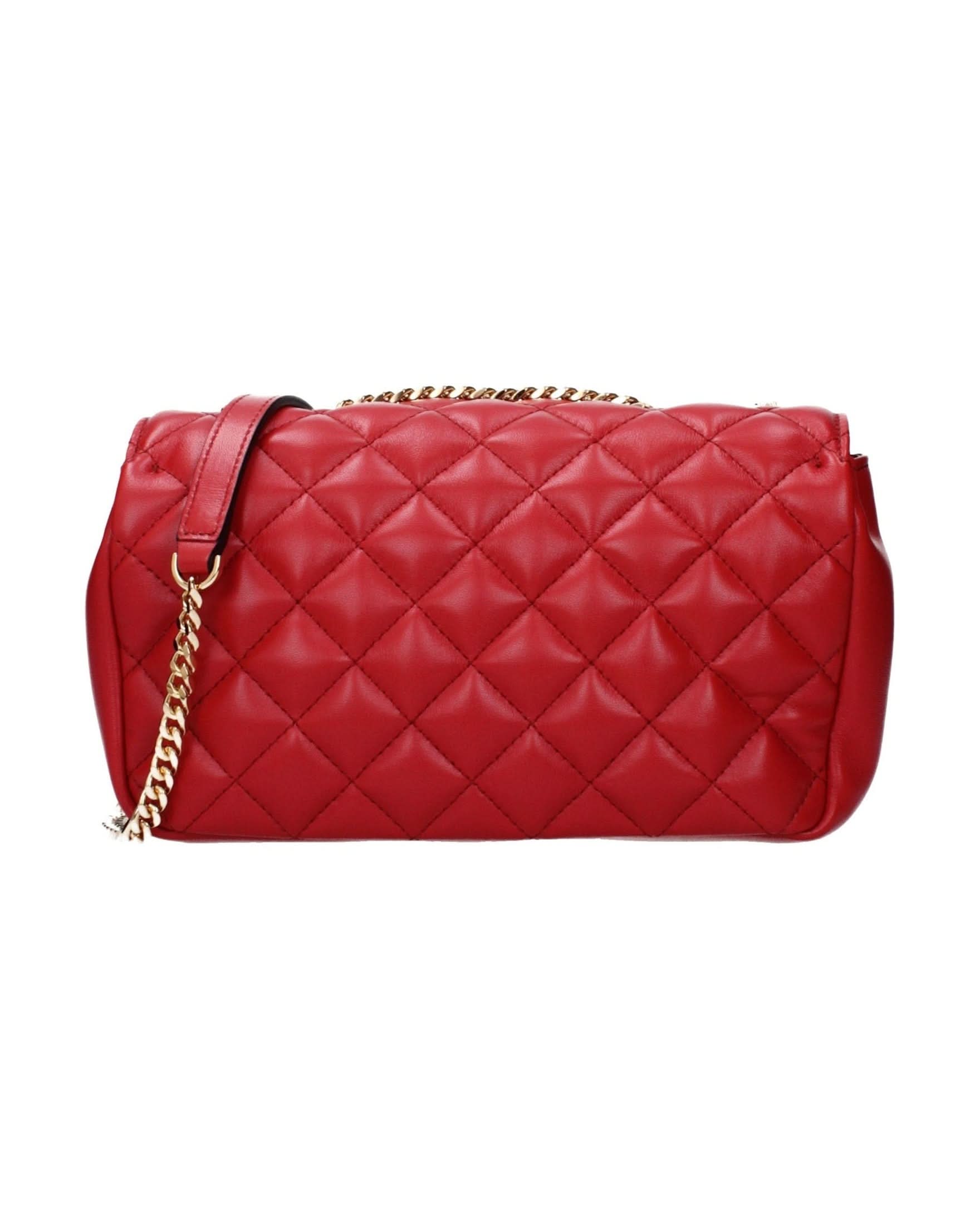 Versace Red Leather Shoulder Bag