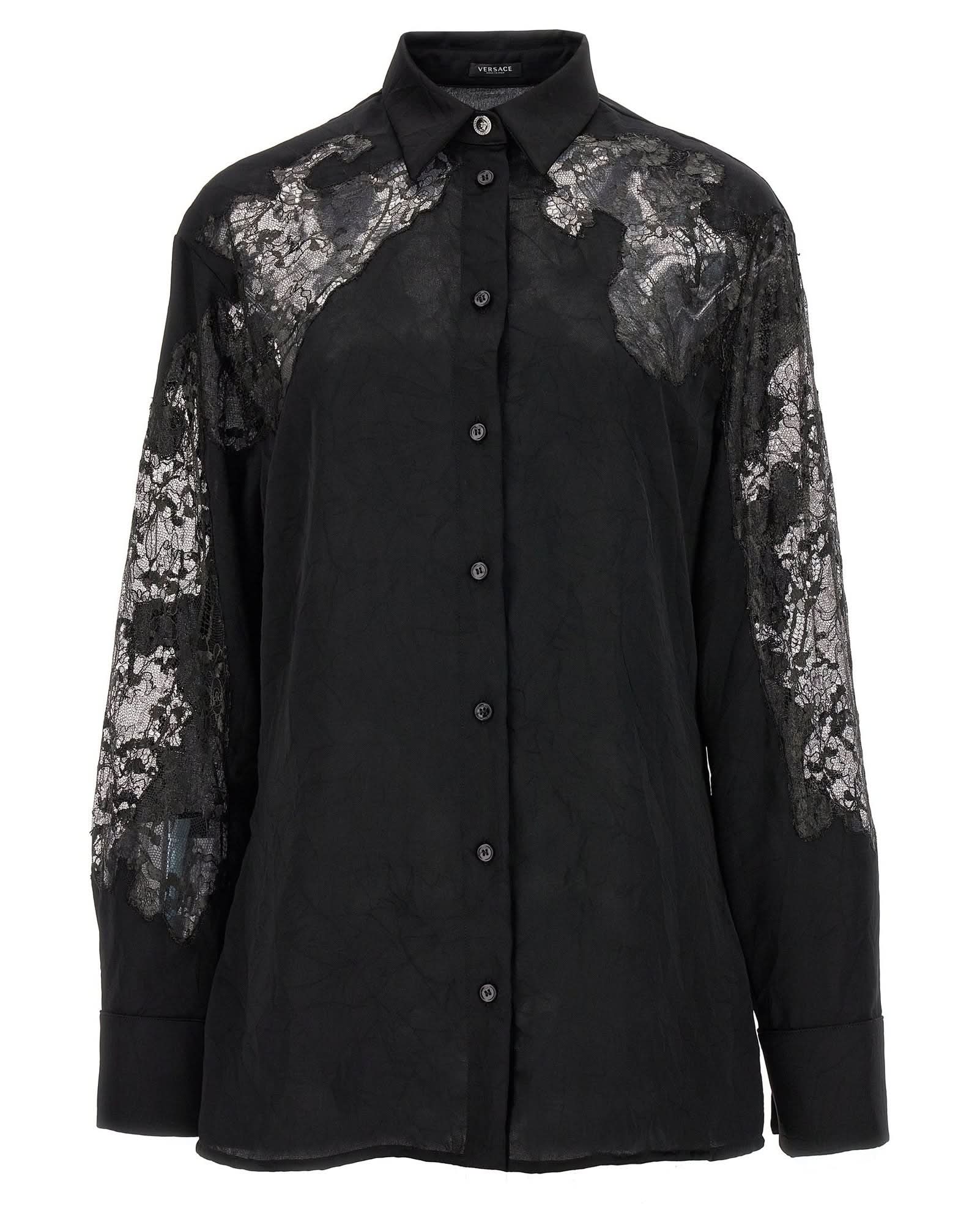 Versace Satin Lace Shirt Glam Steals