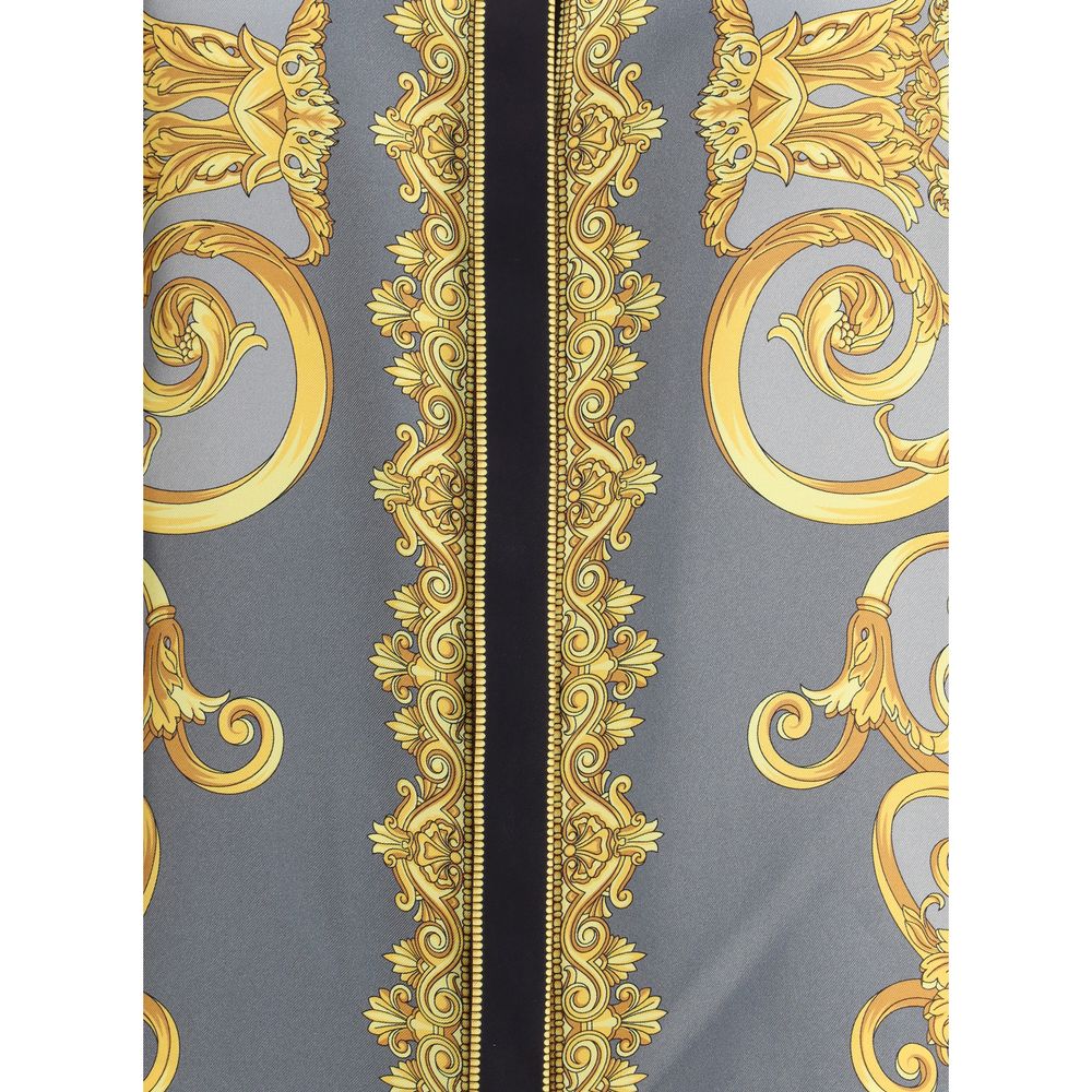 Versace Silk Cheetah Foulard Shirt Glam Steals