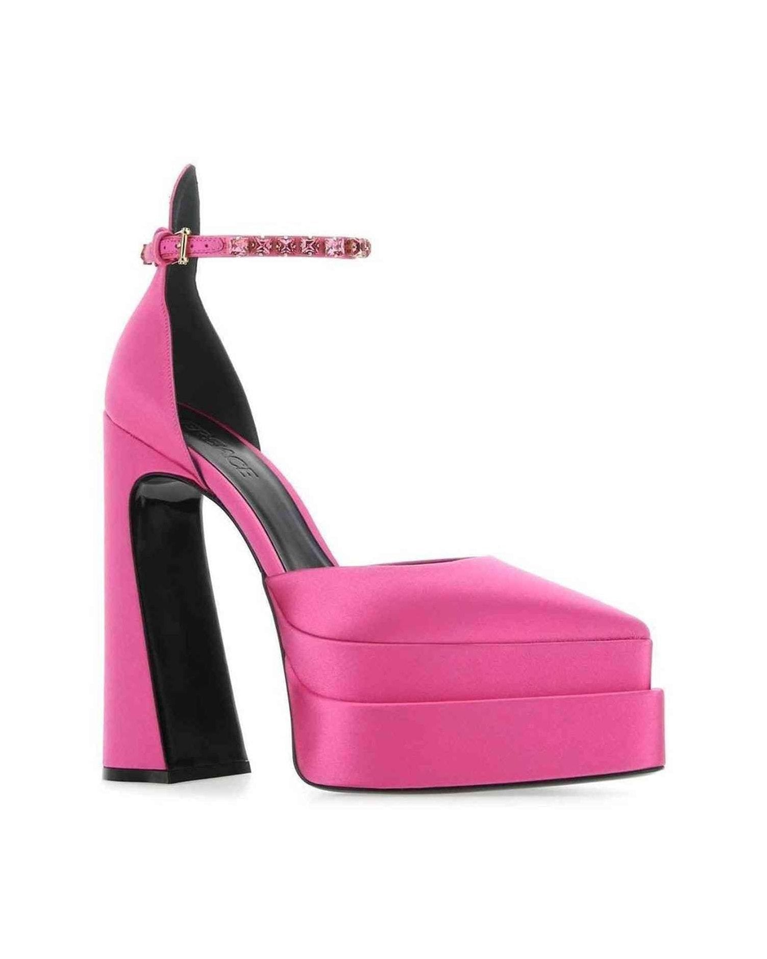 Versace Silk Satin Pumps Glam Steals