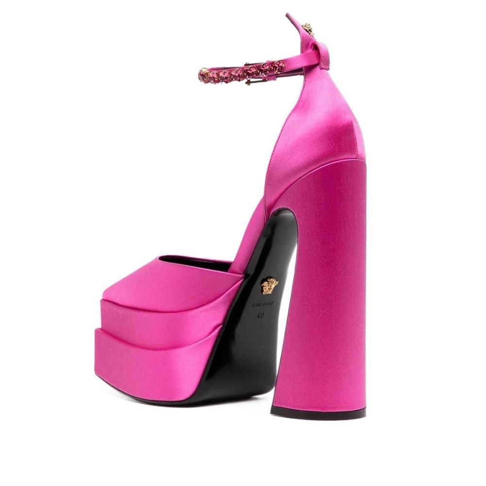 Versace Silk Satin Pumps Glam Steals