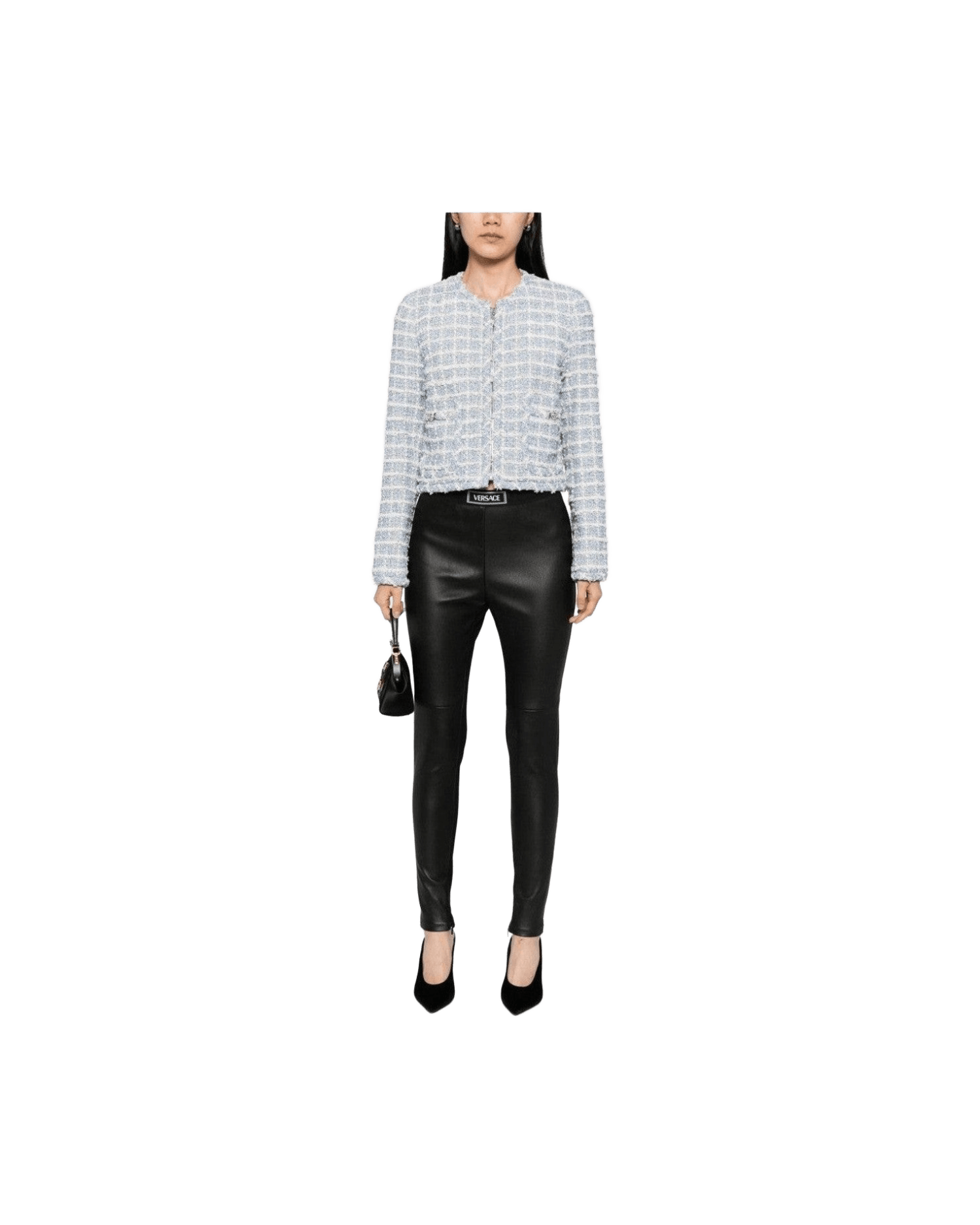 Versace Tweed Blazer Glam Steals