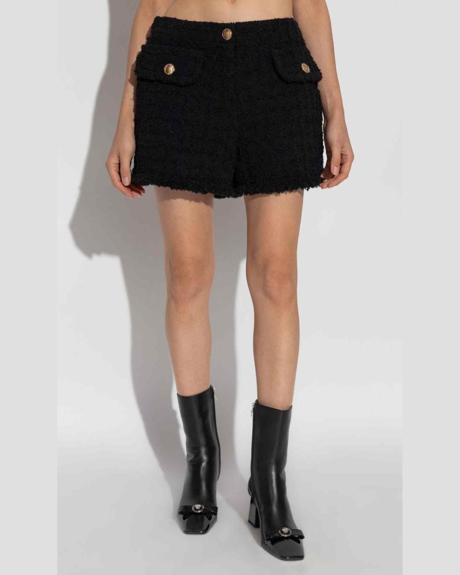 Versace Tweed Heritage Mini Shorts Short Trousers