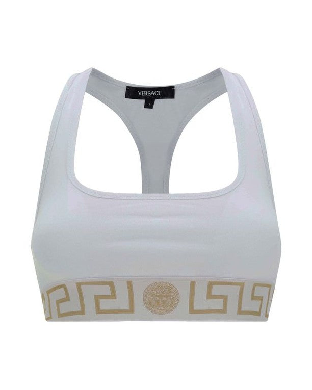 Versace White Cotton Bra Glam Steals