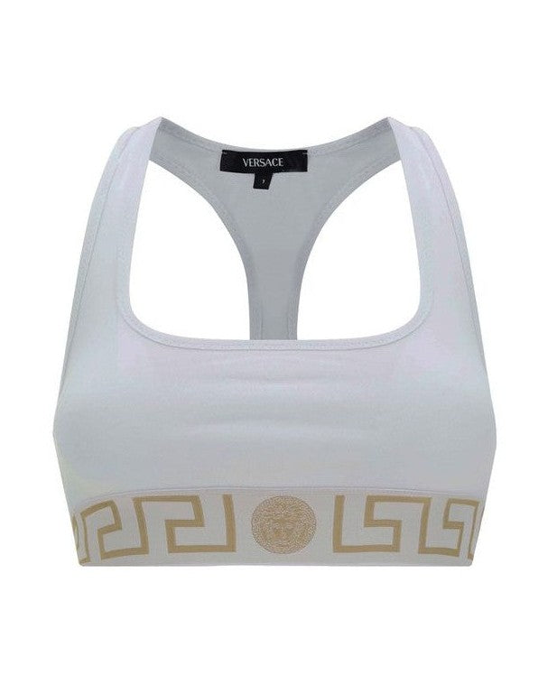 Versace White Cotton Bra Bras