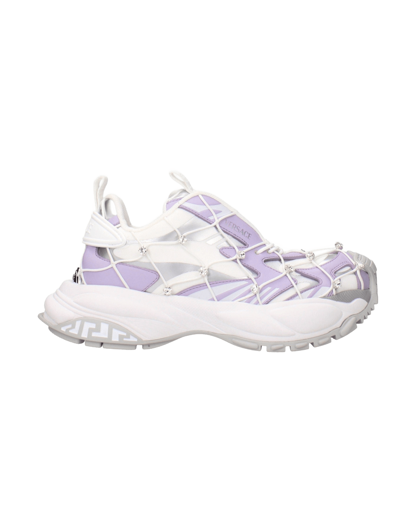 Versace Fabric White Chunky Sneakers Glam Steals