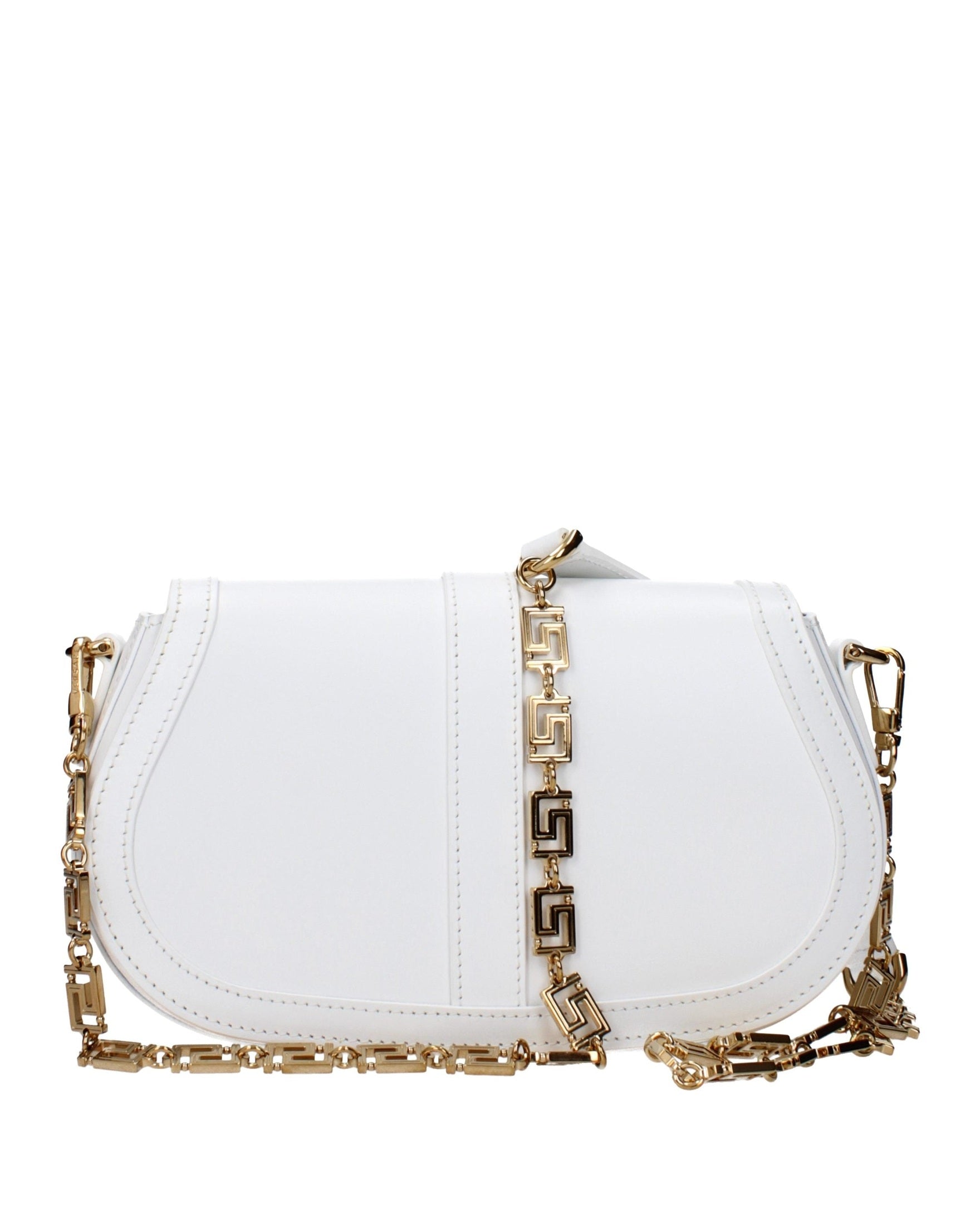 Versace White Leather Crossbody Bag Glam Steals