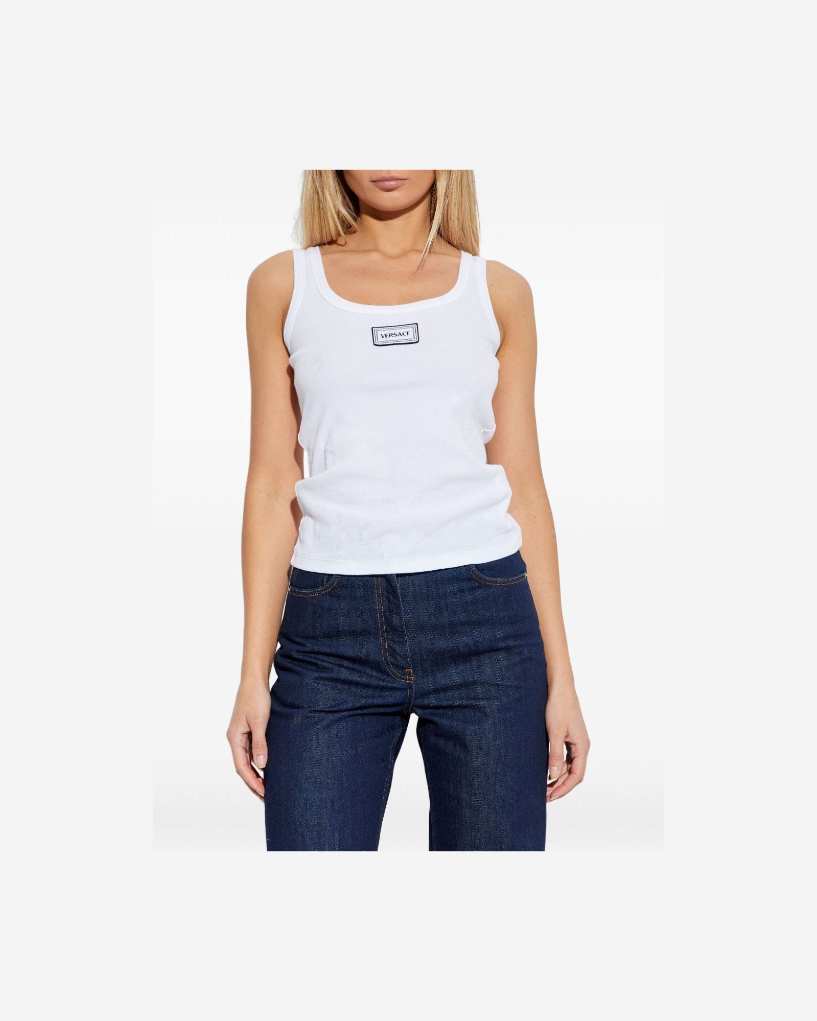 Versace White Top Topwear