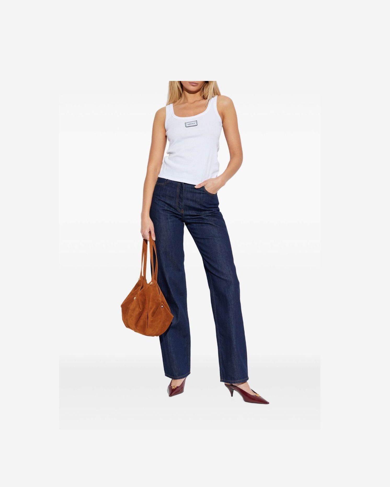 Versace White Top Topwear